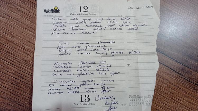 Depremde ölen babanın, kızının defterine yazdığı yürek yakan not “Sizlere istediğiniz çok şeyi veremedim…” 3