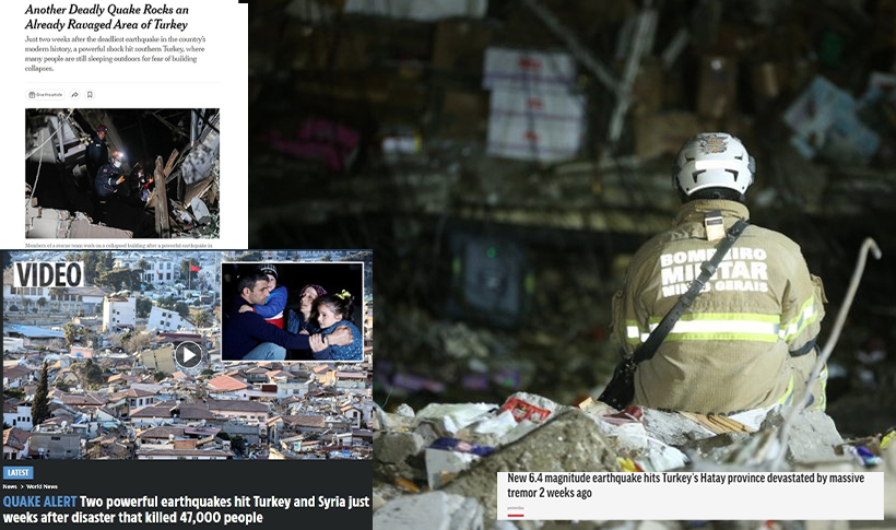 Ajanslar acil koduyla geçti! Hatay'daki deprem anı dünya manşetlerinde: Bir noktaya dikkat çektiler 1