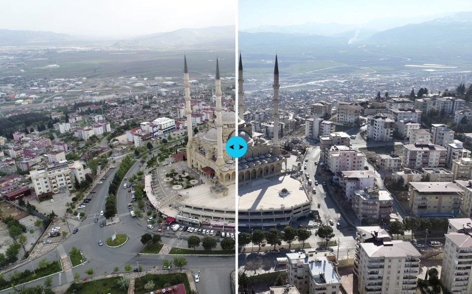 Yıkımın boyutu böyle görüntülendi: İşte Kahramanmaraş'ta deprem öncesi ve sonrası fotoğraflar 2