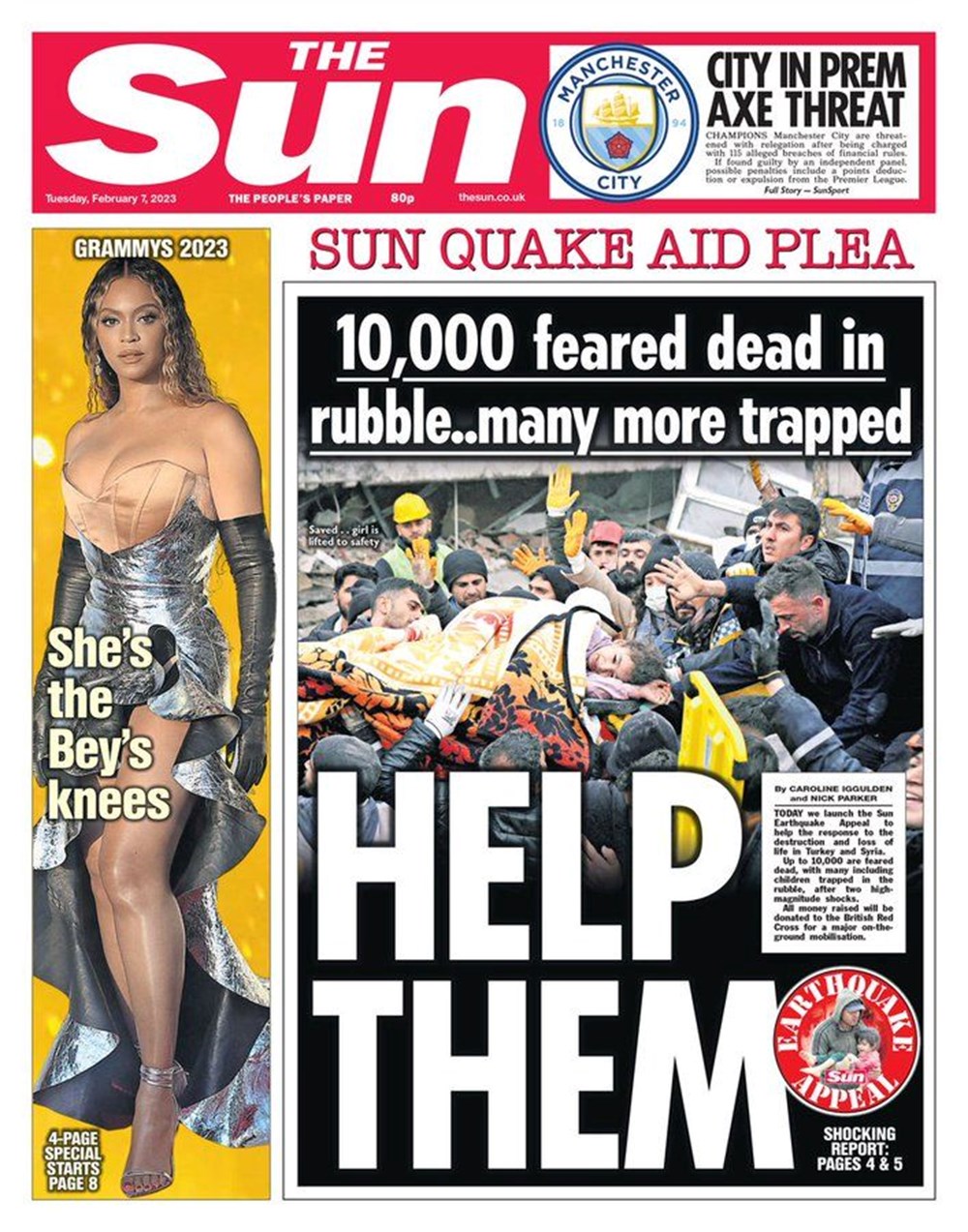 Kahramanmaraş merkezli depremler dünya manşetlerinde: Yüzyılın en güçlü depremi 7