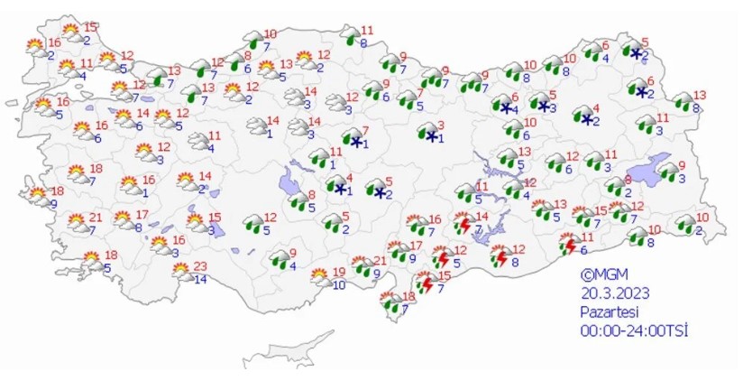 Meteoroloji 7 günlük raporu yayımladı! Sıcaklıklar artıyor 4