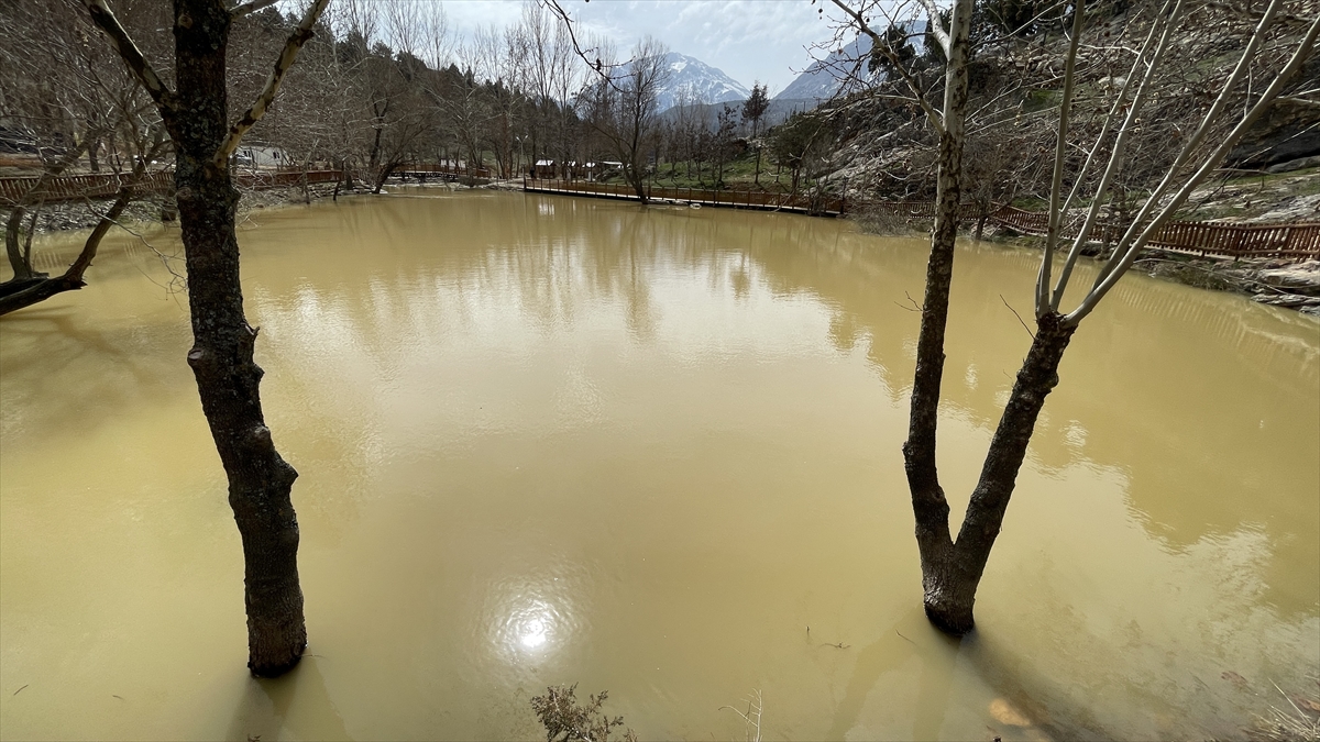 Yeşilgöz Gölü'nün rengi depremlerin ardından değişti 2