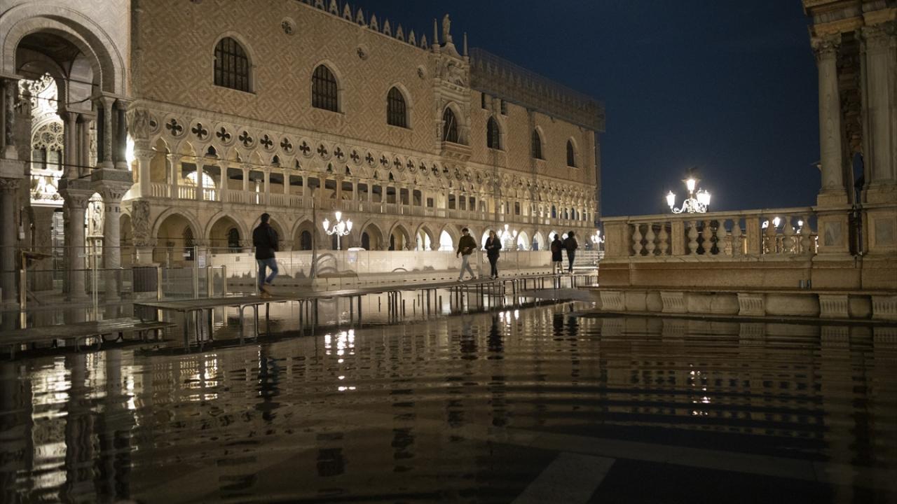 Venedik'te 'Acqua Alta' adı verilen su yükselmeleri 12