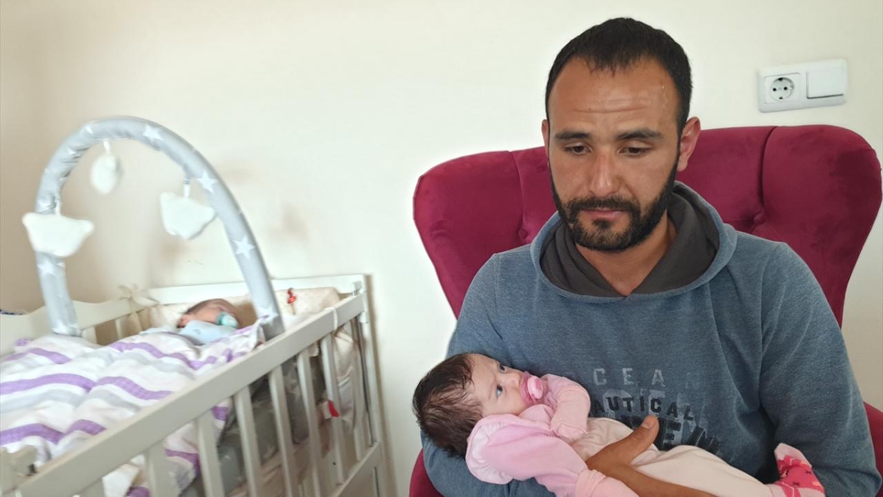 Depremde eşini kaybetti... İki aylık ikizleriyle teselli buluyor 3