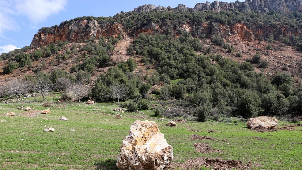 Buğday tarlasına kaya yağdı 11