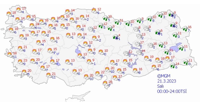 Meteoroloji 7 günlük raporu yayımladı! Sıcaklıklar artıyor 5
