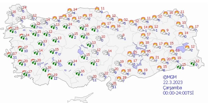 Meteoroloji 7 günlük raporu yayımladı! Sıcaklıklar artıyor 6