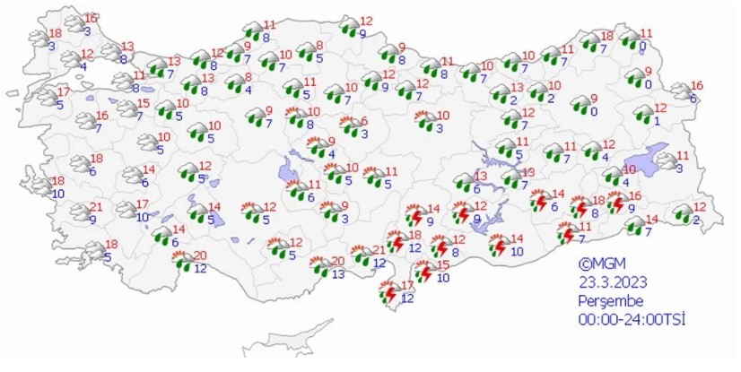 Meteoroloji 7 günlük raporu yayımladı! Sıcaklıklar artıyor 7