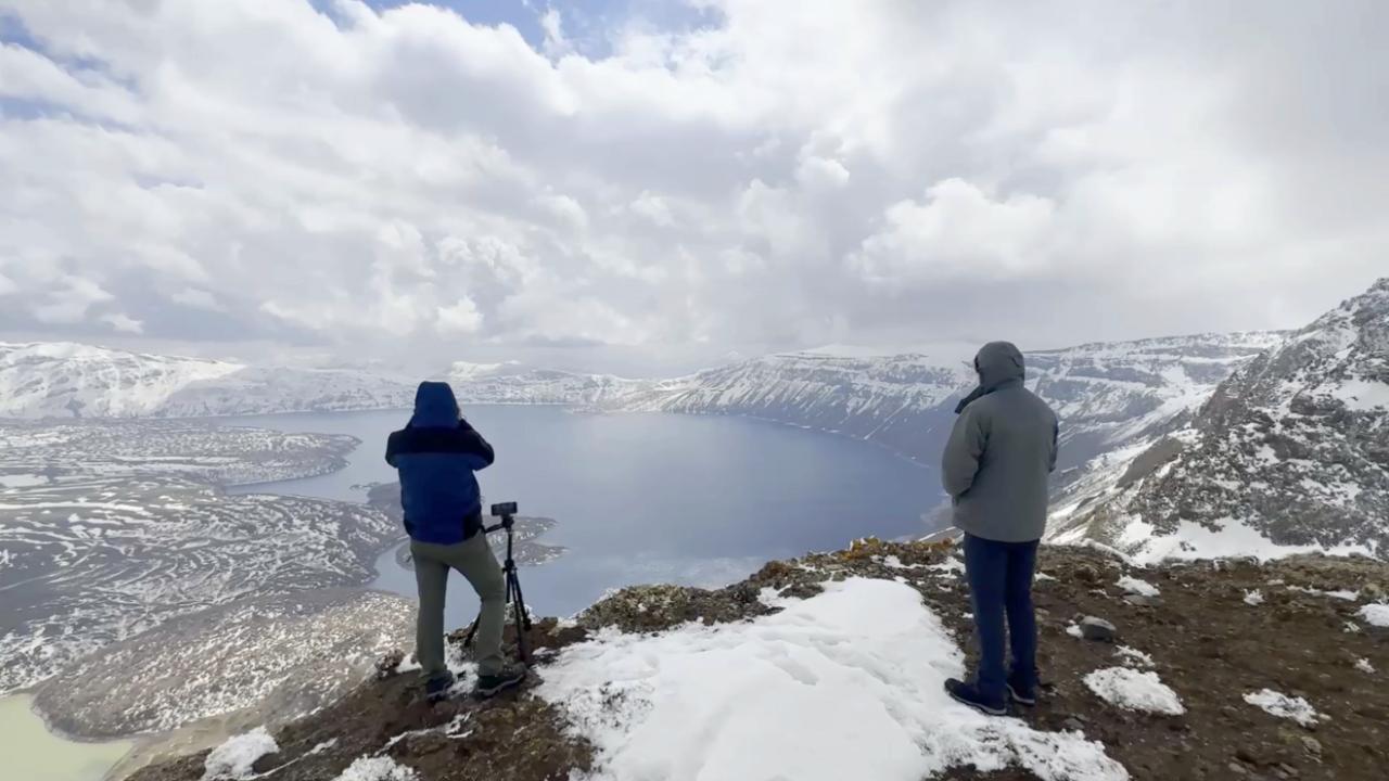 Nemrut Dağı ve Krater Göllerinin muhteşem kar manzarası 2