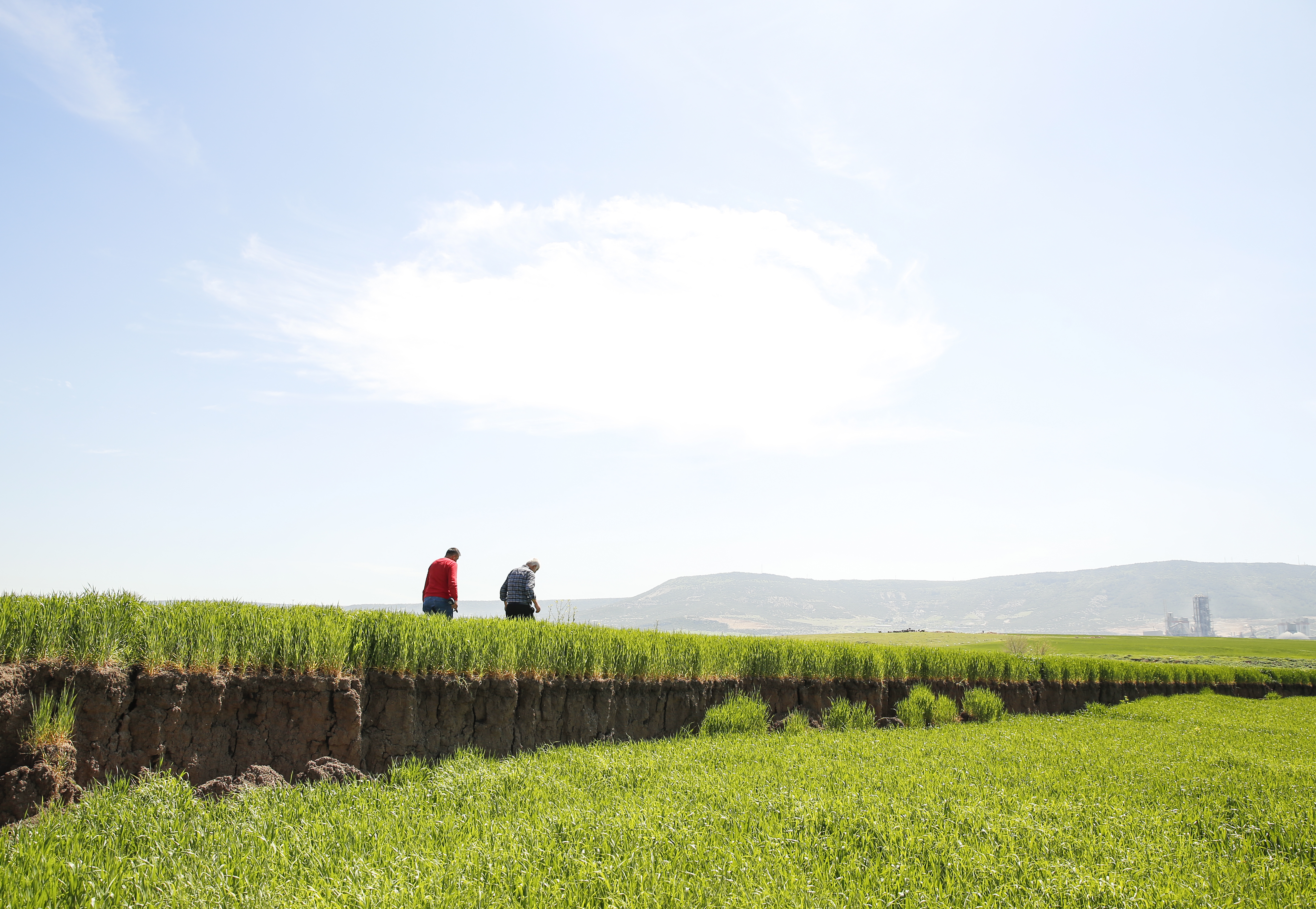  Deprem nedeniyle arazilerde 2 metreyi bulan çökmeler çiftçileri zorluyor 10