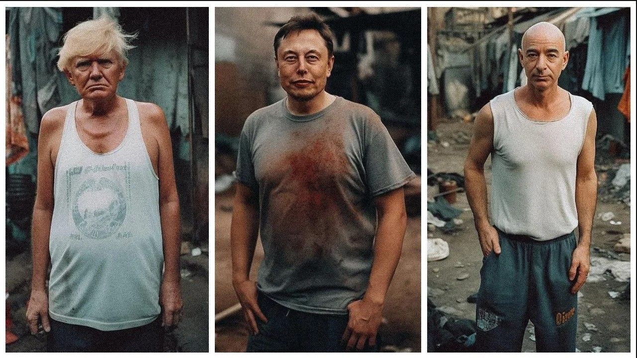 Dünyanın en zenginleri yoksul doğsa nasıl görünürdü? İşte cevabı... 1