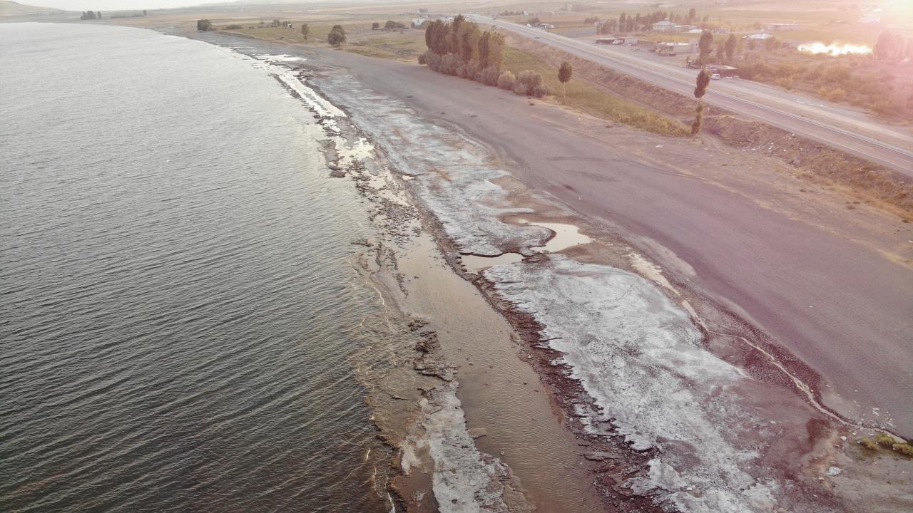 Kuraklık tehlikeli boyutlara yaklaşıyor! İşte, Van Gölü'nün son hali 2