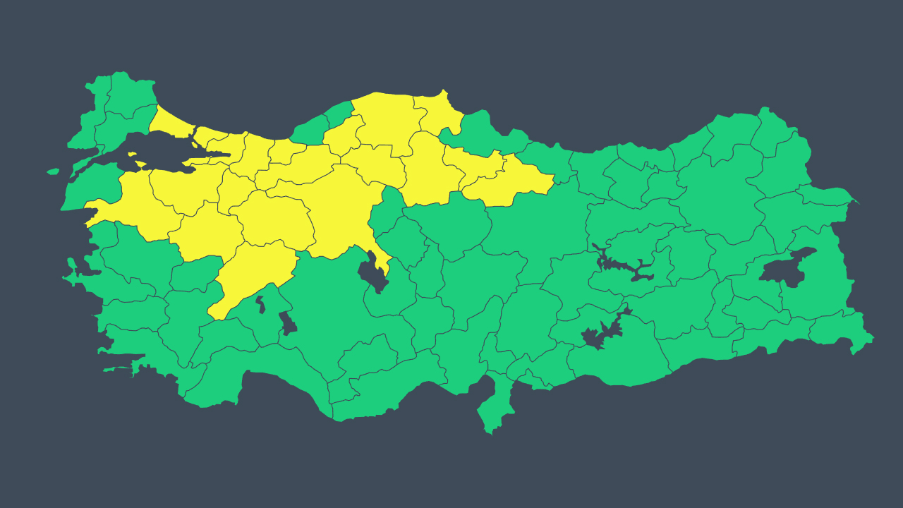 20 il için 'sarı' uyarı: Kuvvetli yağış bekleniyor 1