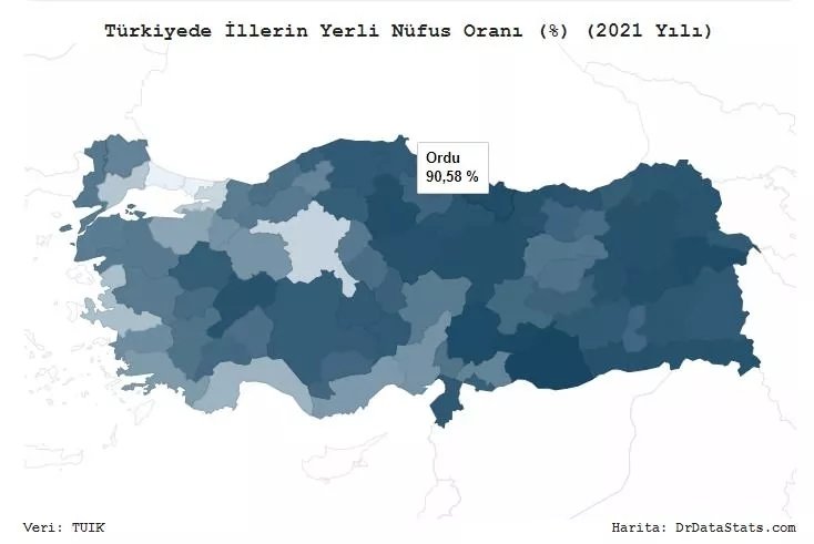 İşte Türkiye'nin en yerli şehri… İl il dikkat çeken sonuçlar! 64
