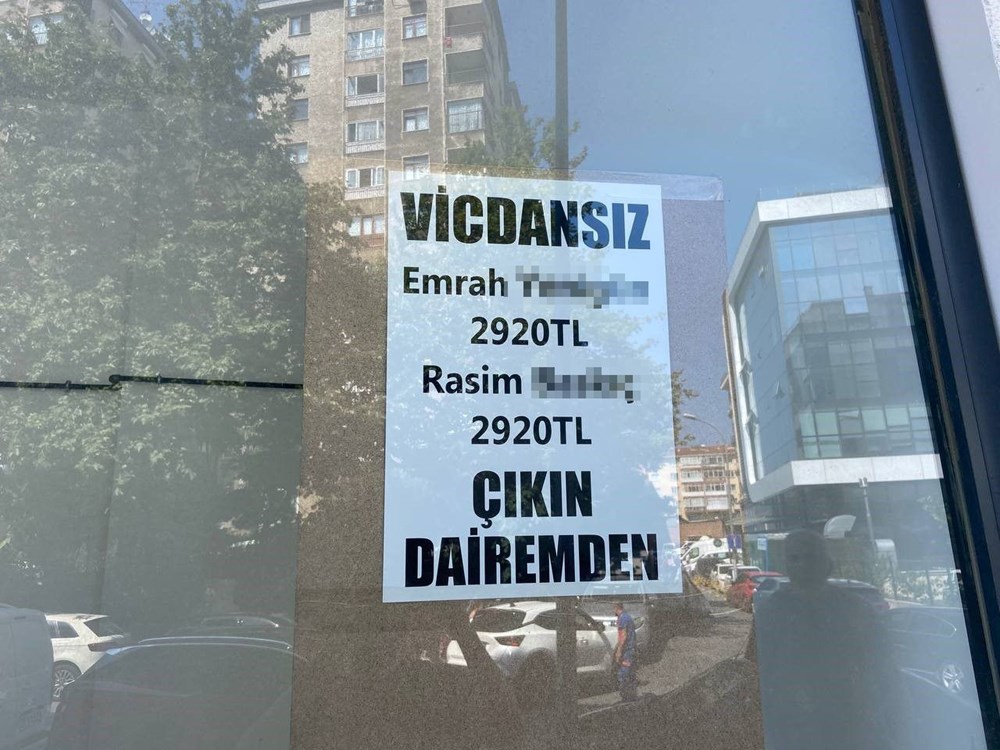 İstediği kirayı alamayan ev sahibi kiracılarını ifşa etti 3