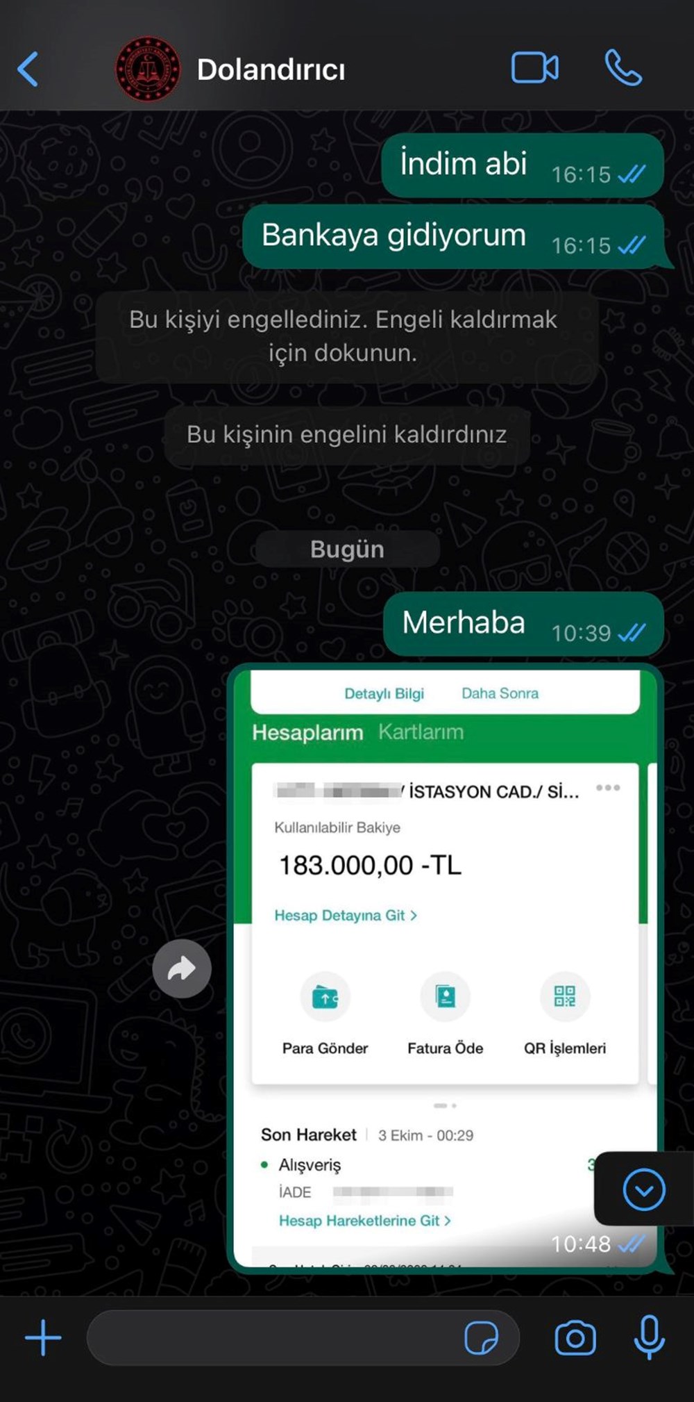 Dolandırıcıyı dolandırdı 3