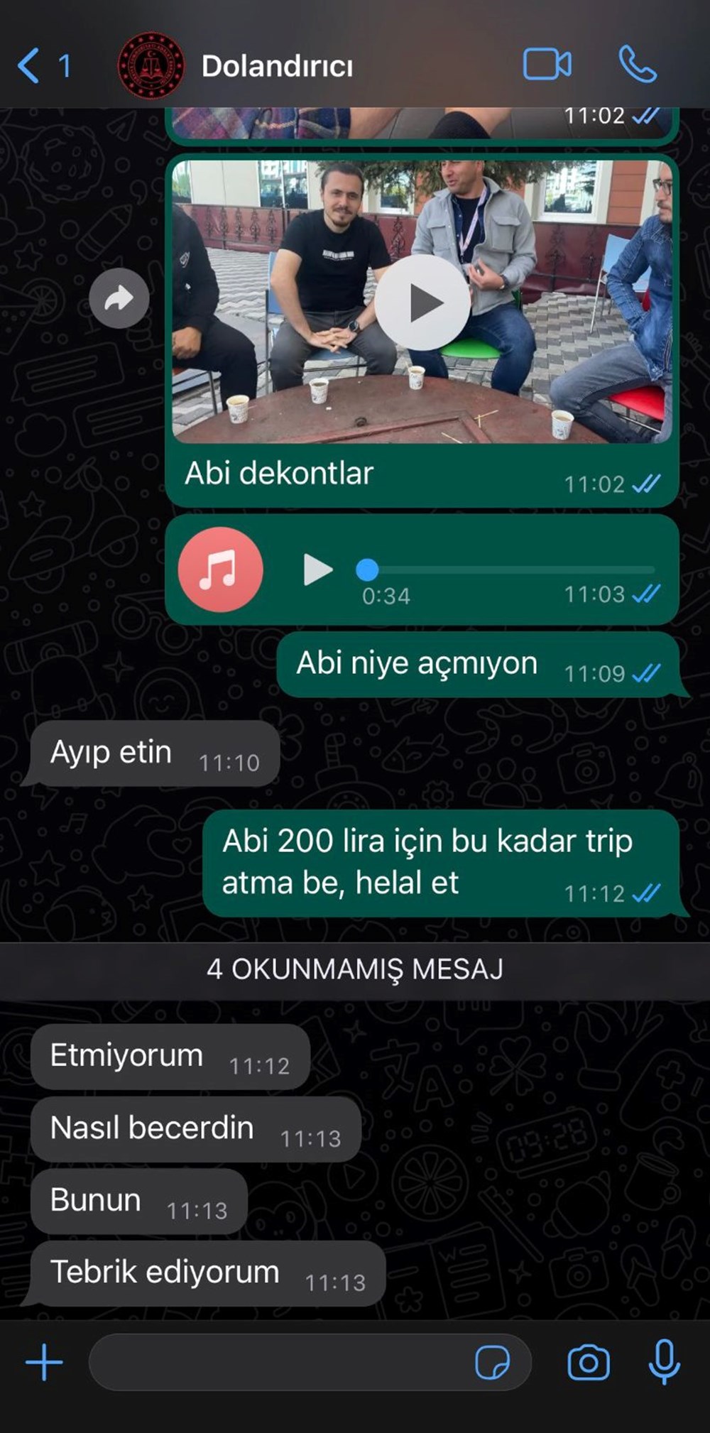 Dolandırıcıyı dolandırdı 6