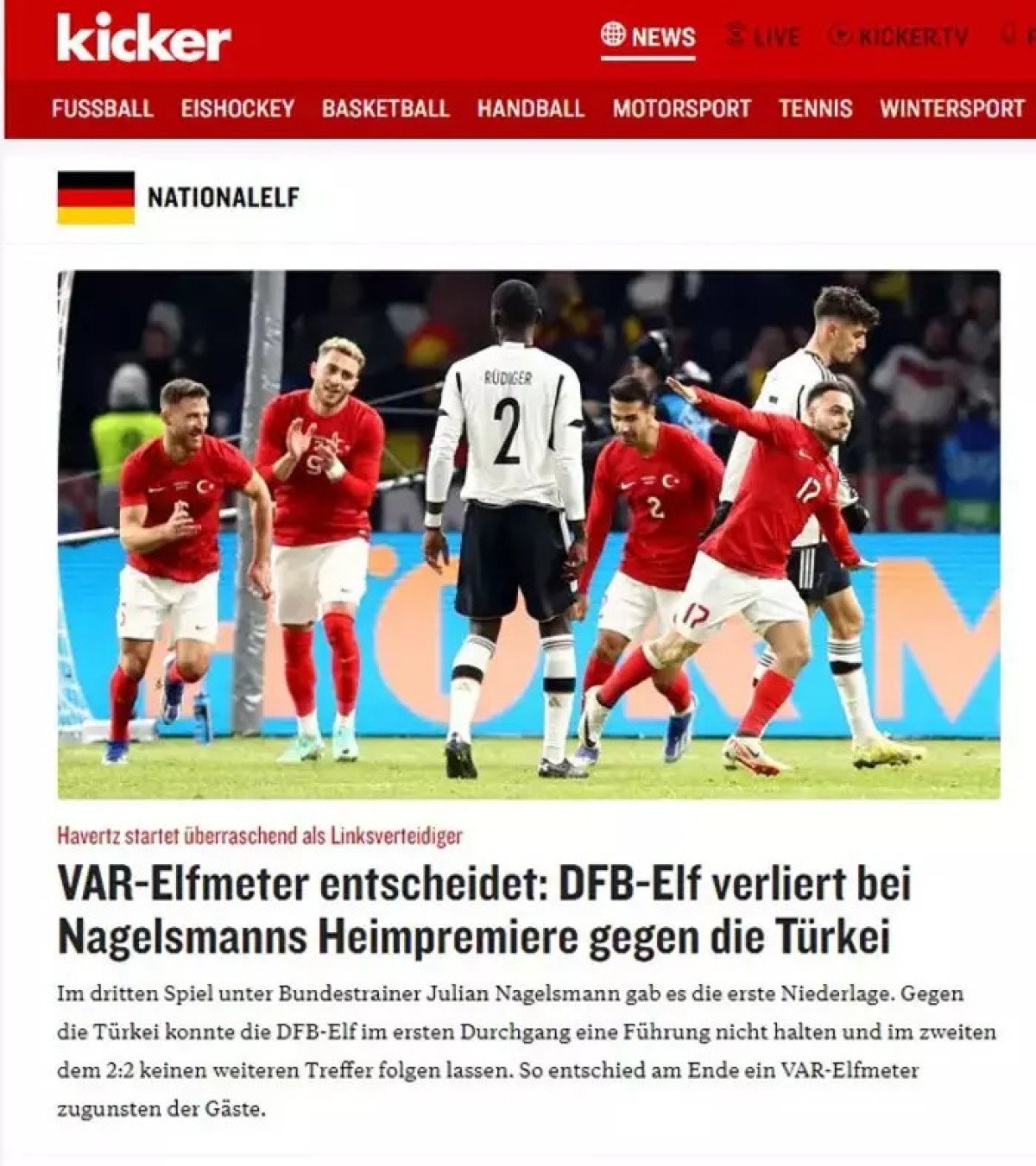 Alman basını Türkiye mağlubiyetini böyle gördü: 'Deplasman gibiydi' 6