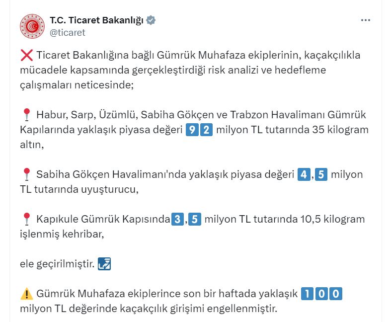 Gumruk Kapilarinda 100 Milyon Liralik Ka 35278 (1)