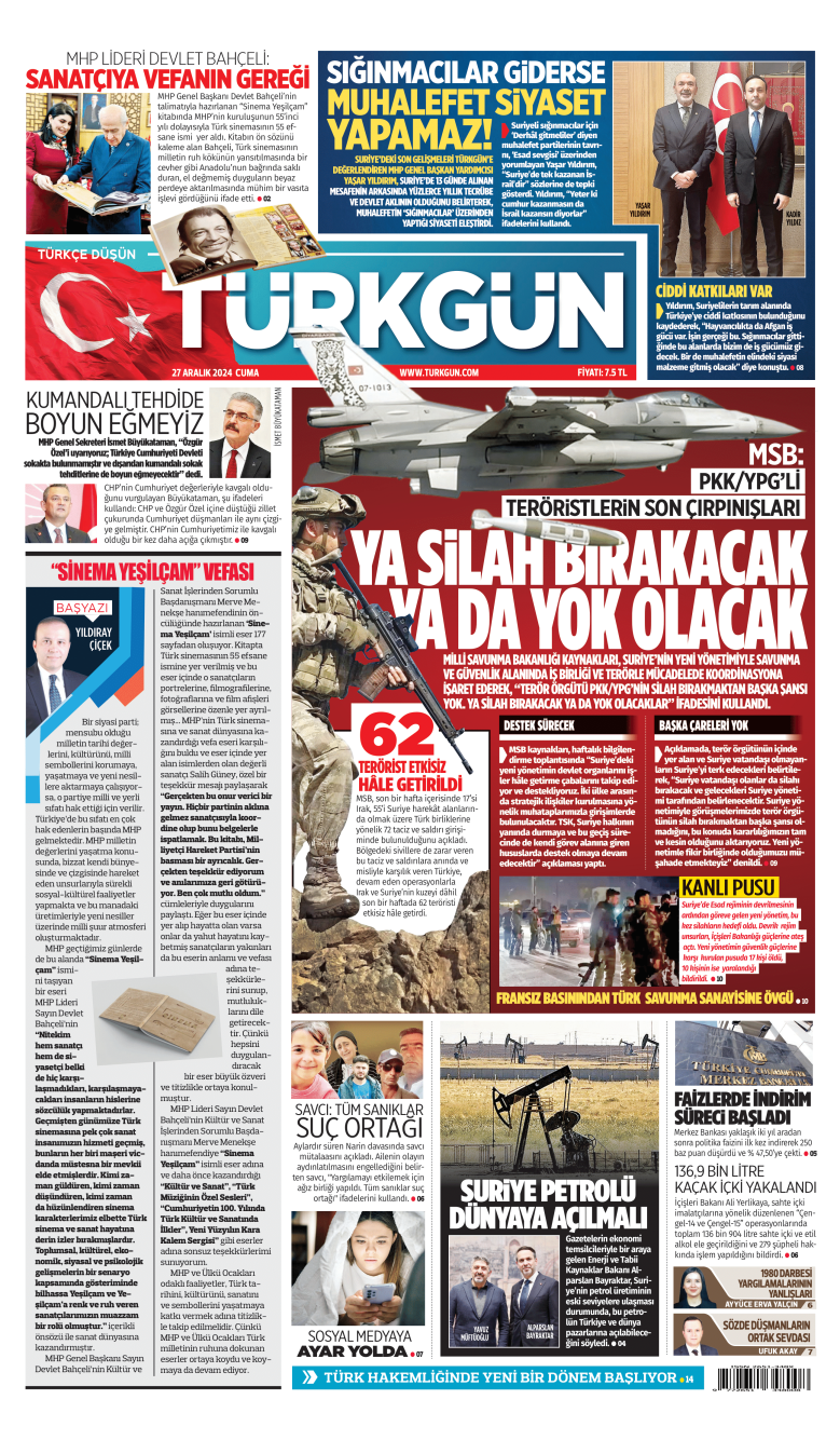 https://www.turkgun.com/Türkgün Gazetesi 27 Aralık 2024
