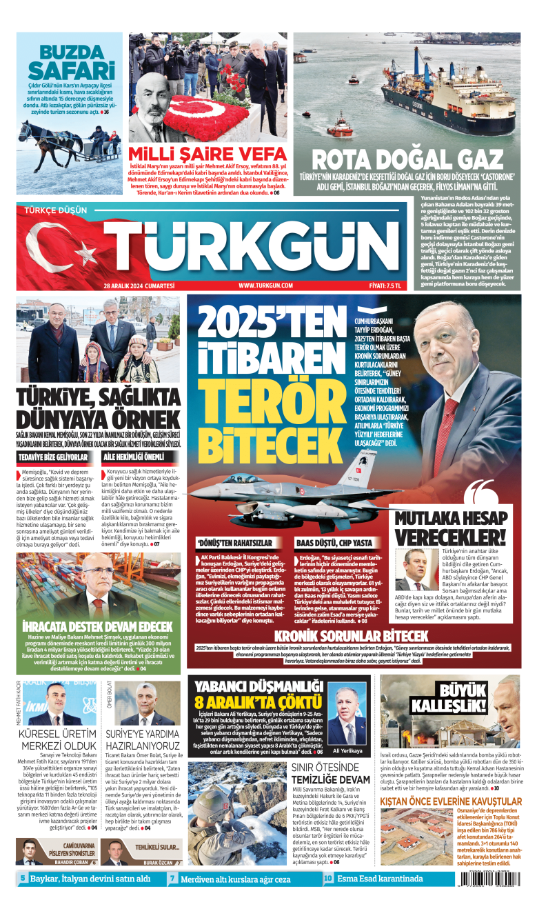 https://www.turkgun.com/Türkgün Gazetesi 28 Aralık 2024