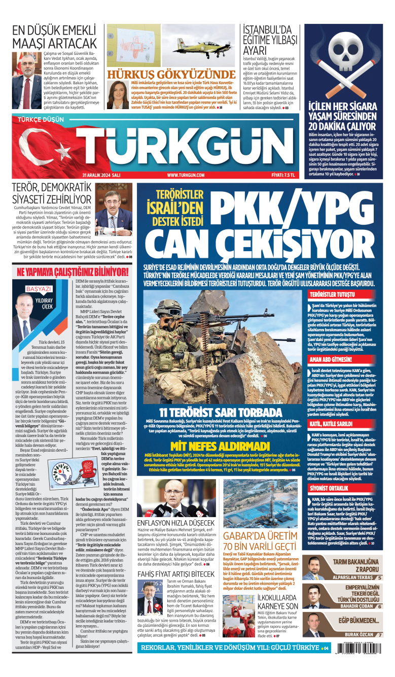 https://www.turkgun.com/Türkgün Gazetesi 31 Aralık 2024