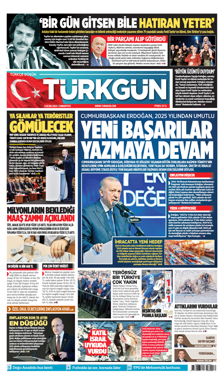 https://www.turkgun.com/Türkgün Gazetesi 4 Ocak 2025