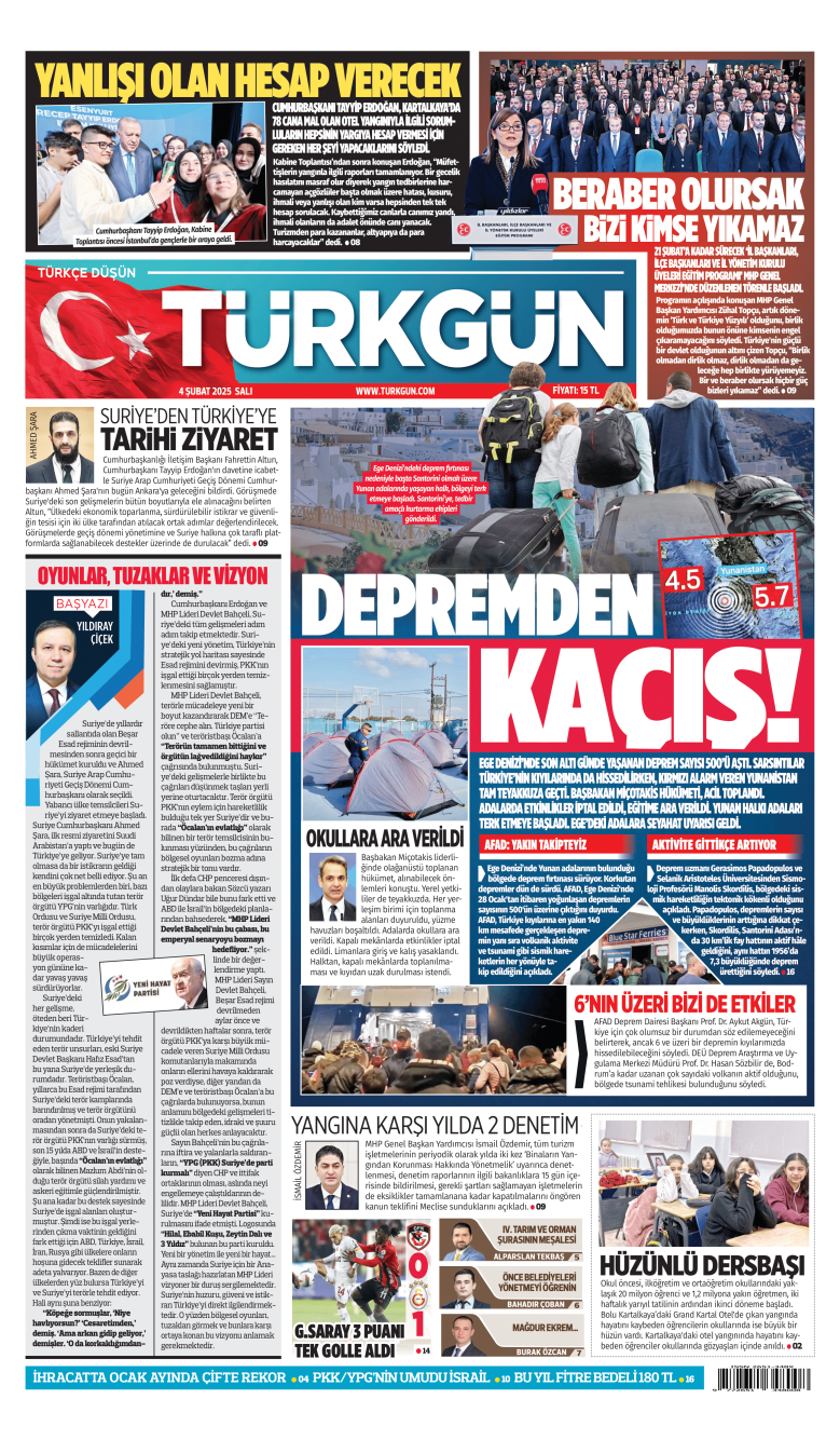 https://www.turkgun.com/Türkgün Gazetesi 04 Şubat 2025