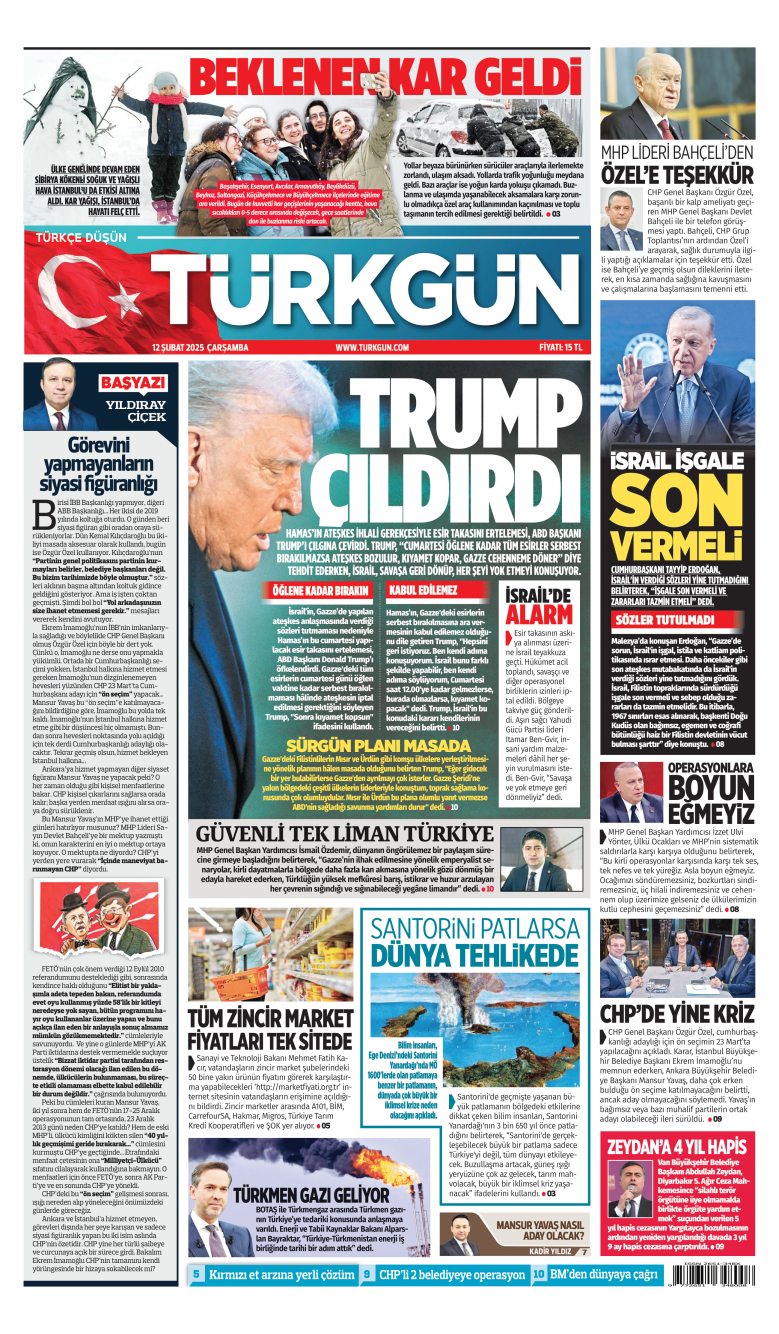 https://www.turkgun.com/Türkgün Gazetesi 12 Şubat 2025