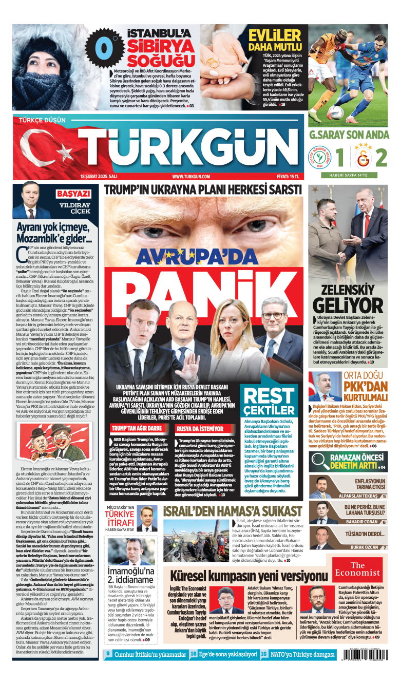 https://www.turkgun.com/Türkgün Gazetesi 18 Şubat 2025