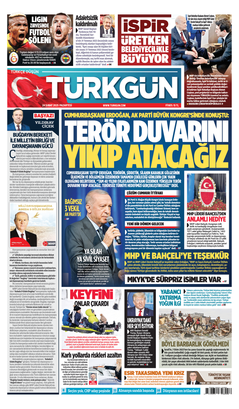 https://www.turkgun.com/Türkgün Gazetesi 24 Şubat 2025