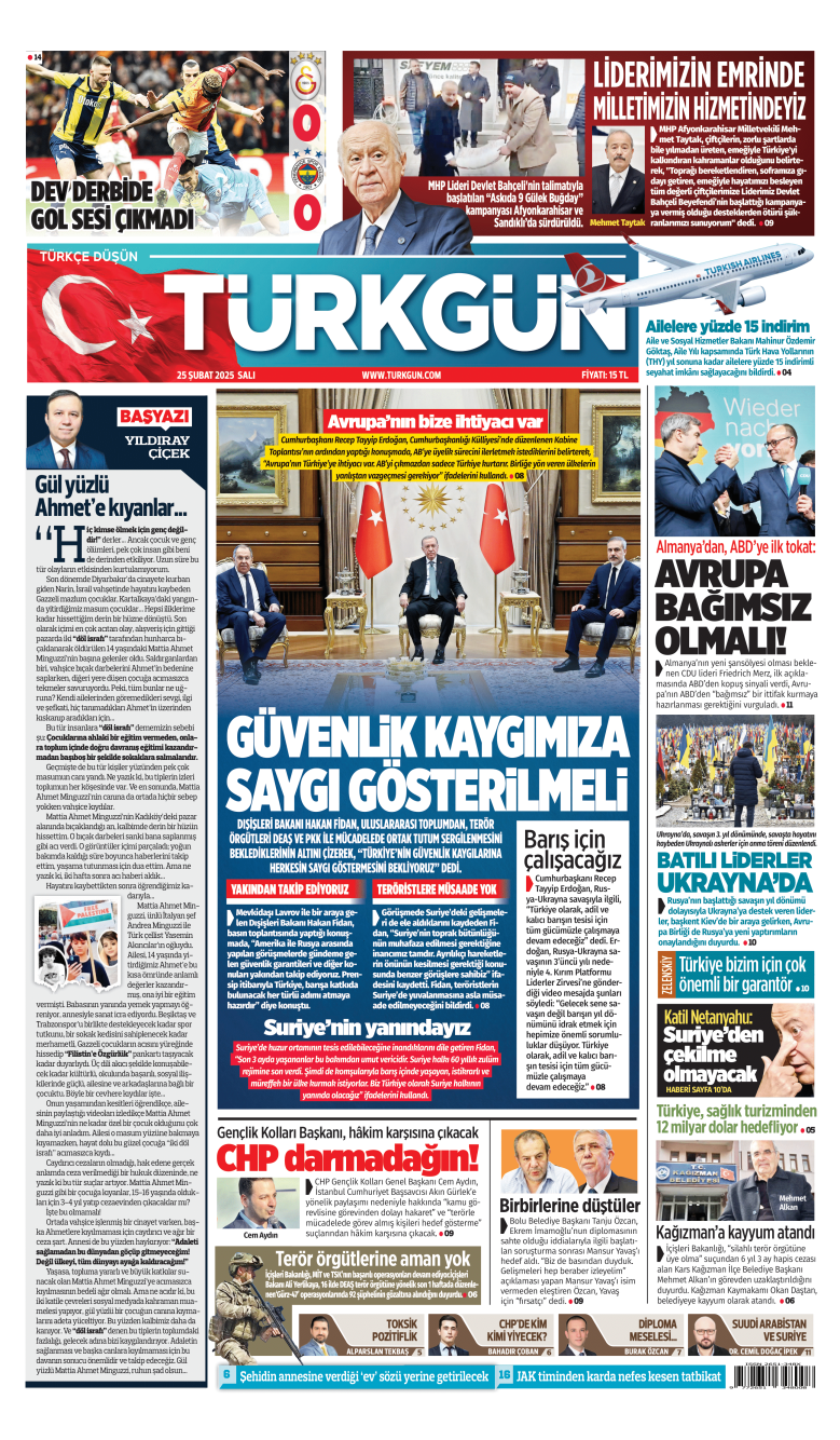 https://www.turkgun.com/Türkgün Gazetesi 25 Şubat 2025