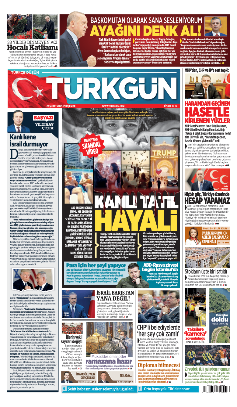 https://www.turkgun.com/Türkgün Gazetesi 27 Şubat 2025