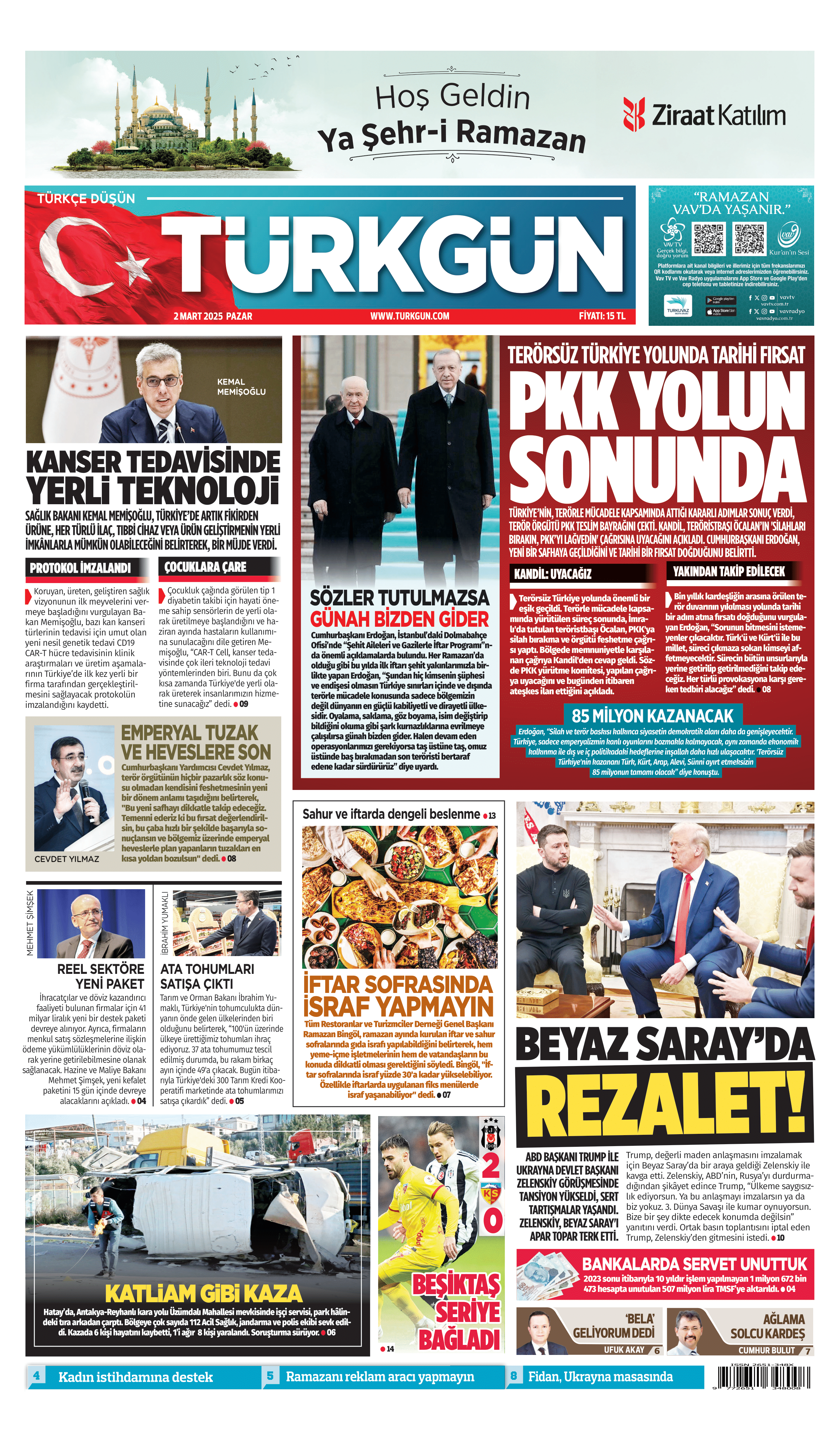 https://www.turkgun.com/Türkgün Gazetesi 2 Mart 2025