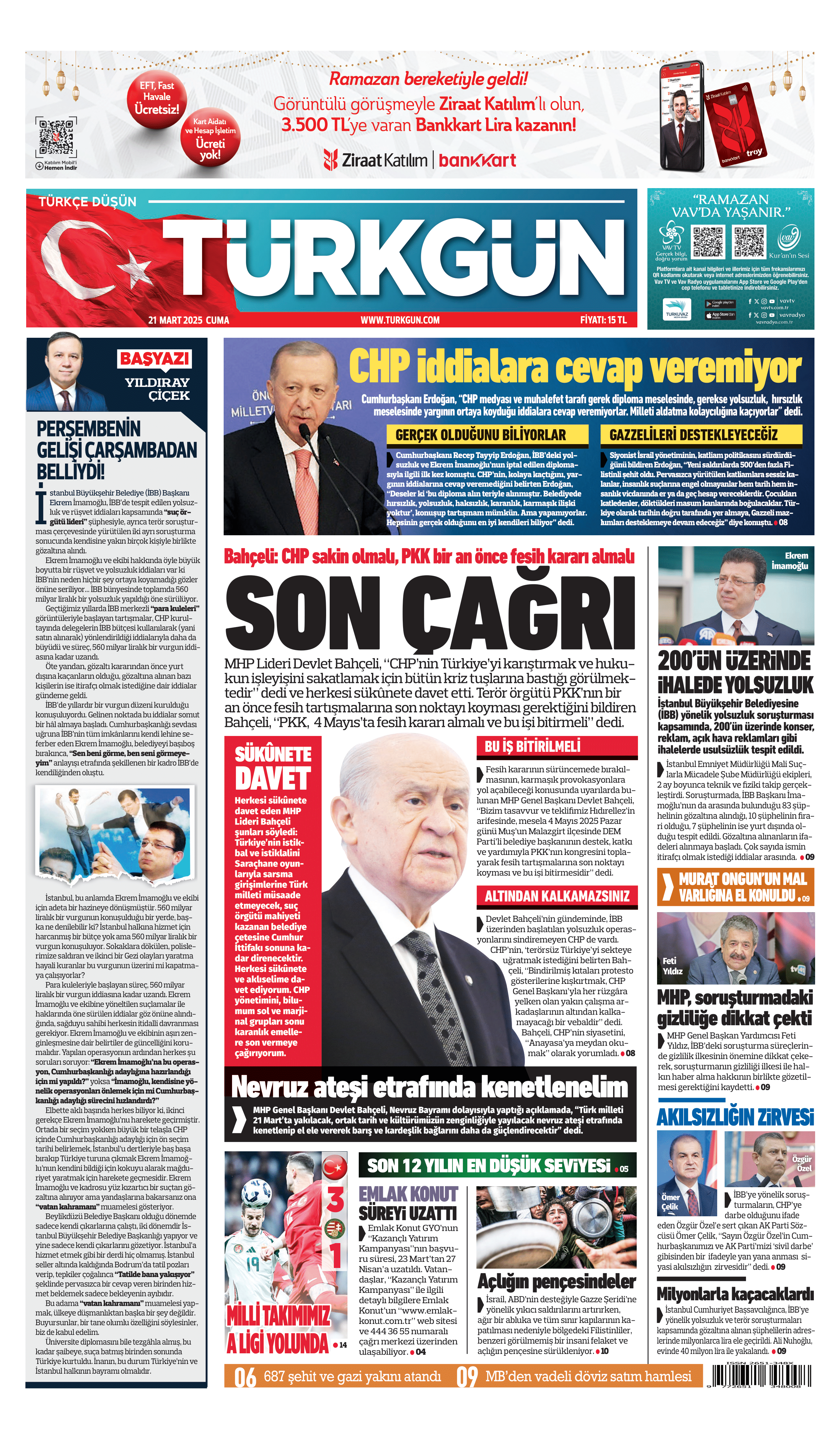 https://www.turkgun.com/Türkgün Gazetesi 21 Mart 2025