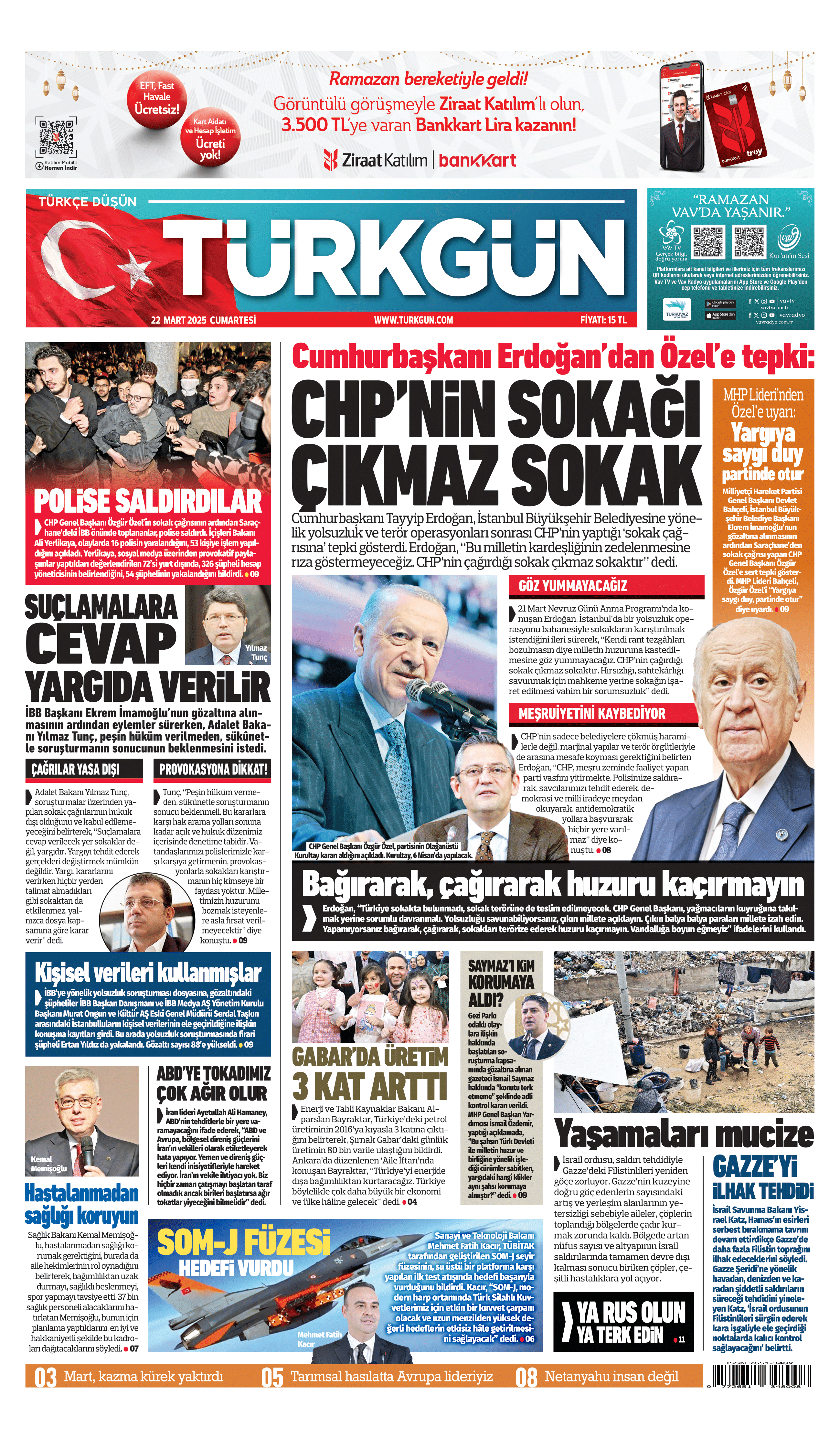 https://www.turkgun.com/Türkgün Gazetesi 22 Mart 2025