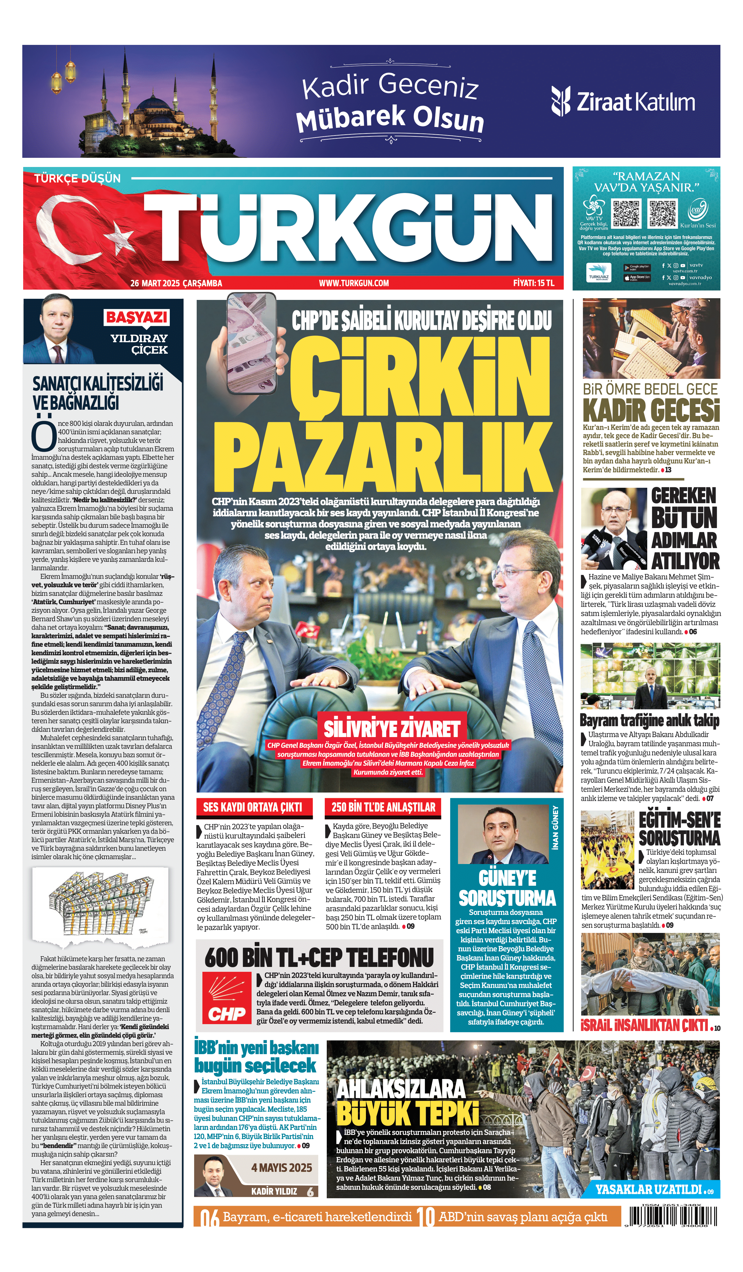 https://www.turkgun.com/Türkgün Gazetesi 26 Mart 2025
