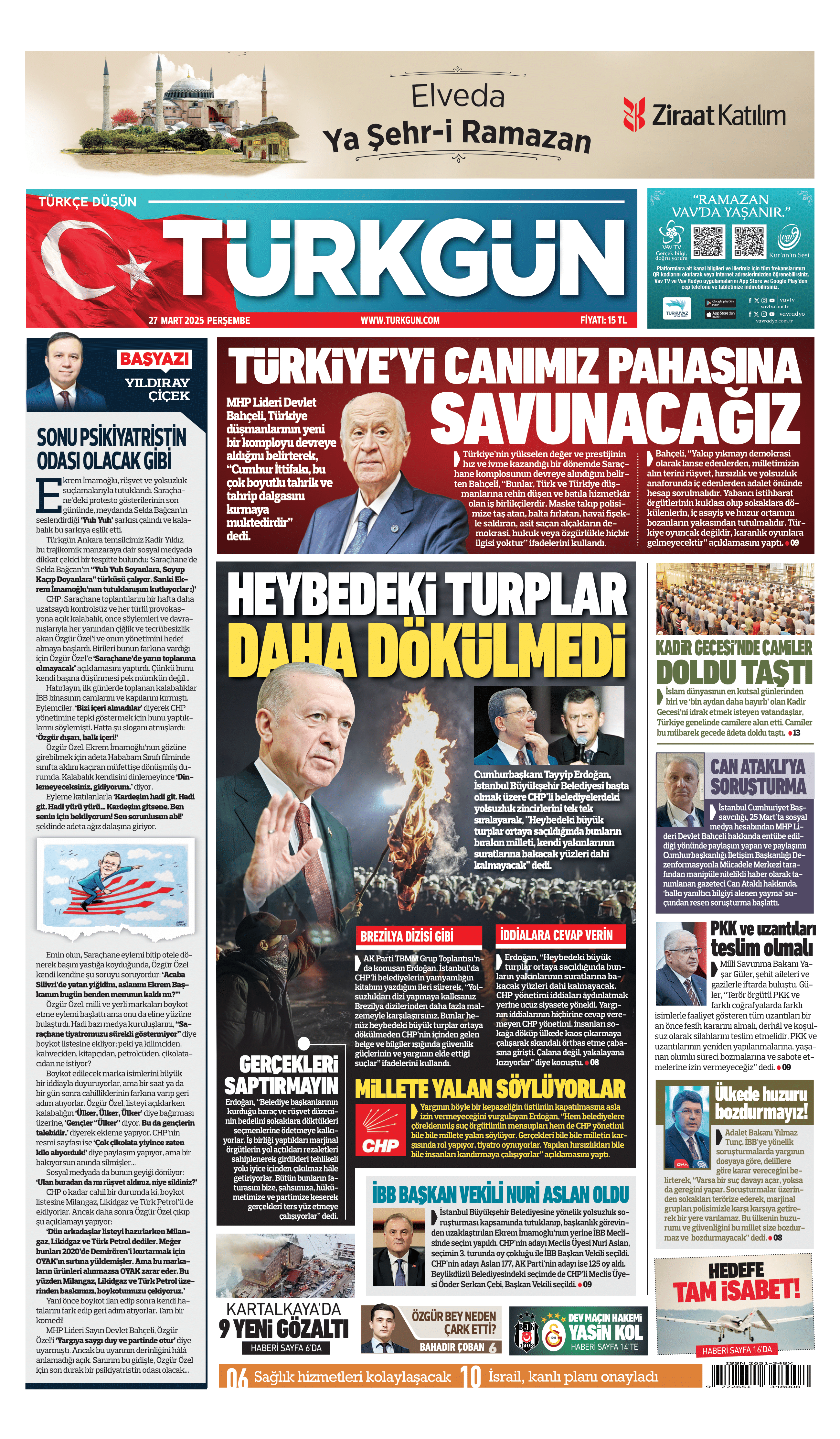https://www.turkgun.com/Türkgün Gazetesi 27 Mart 2025
