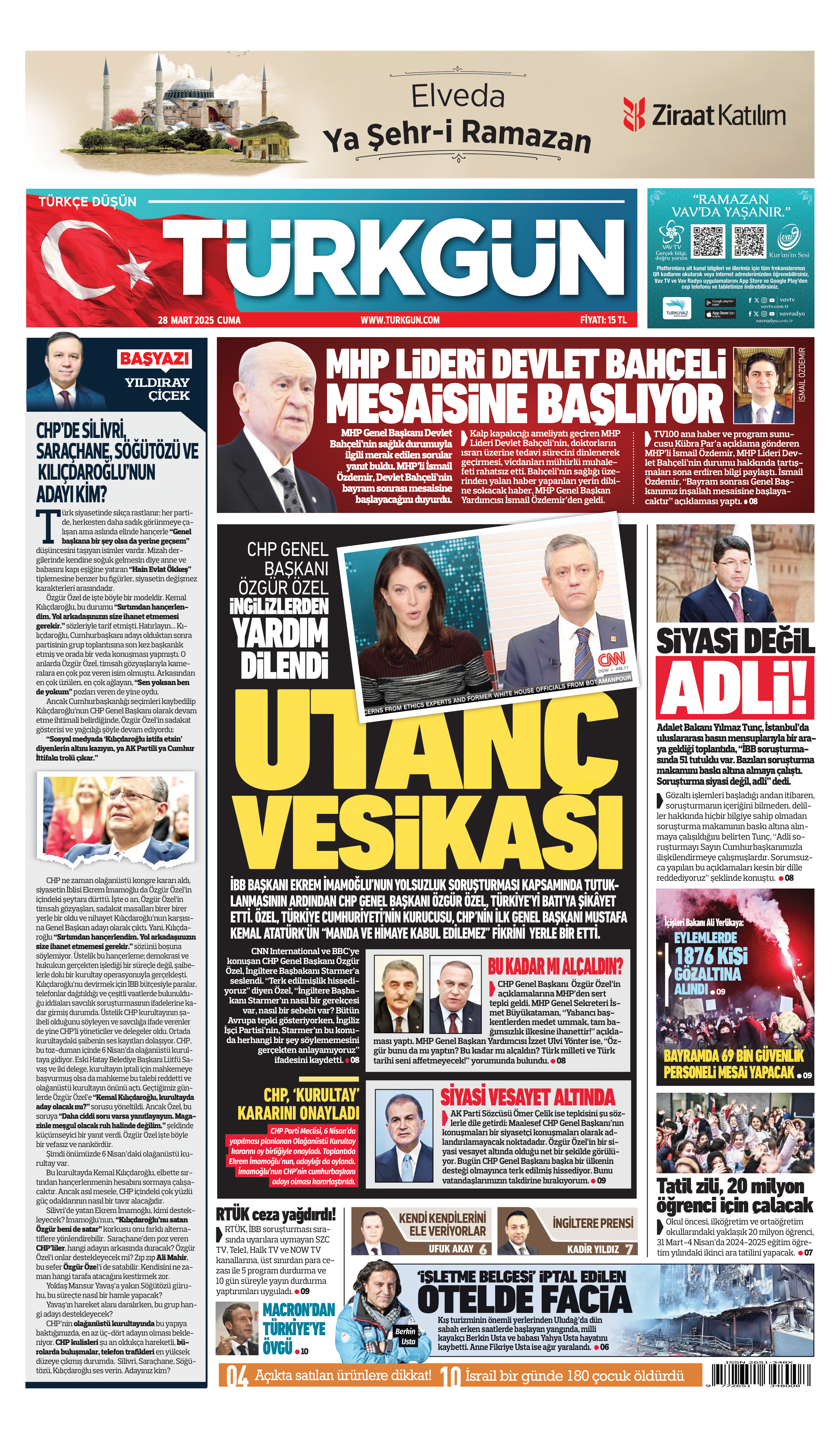 https://www.turkgun.com/Türkgün Gazetesi 28 Mart 2025