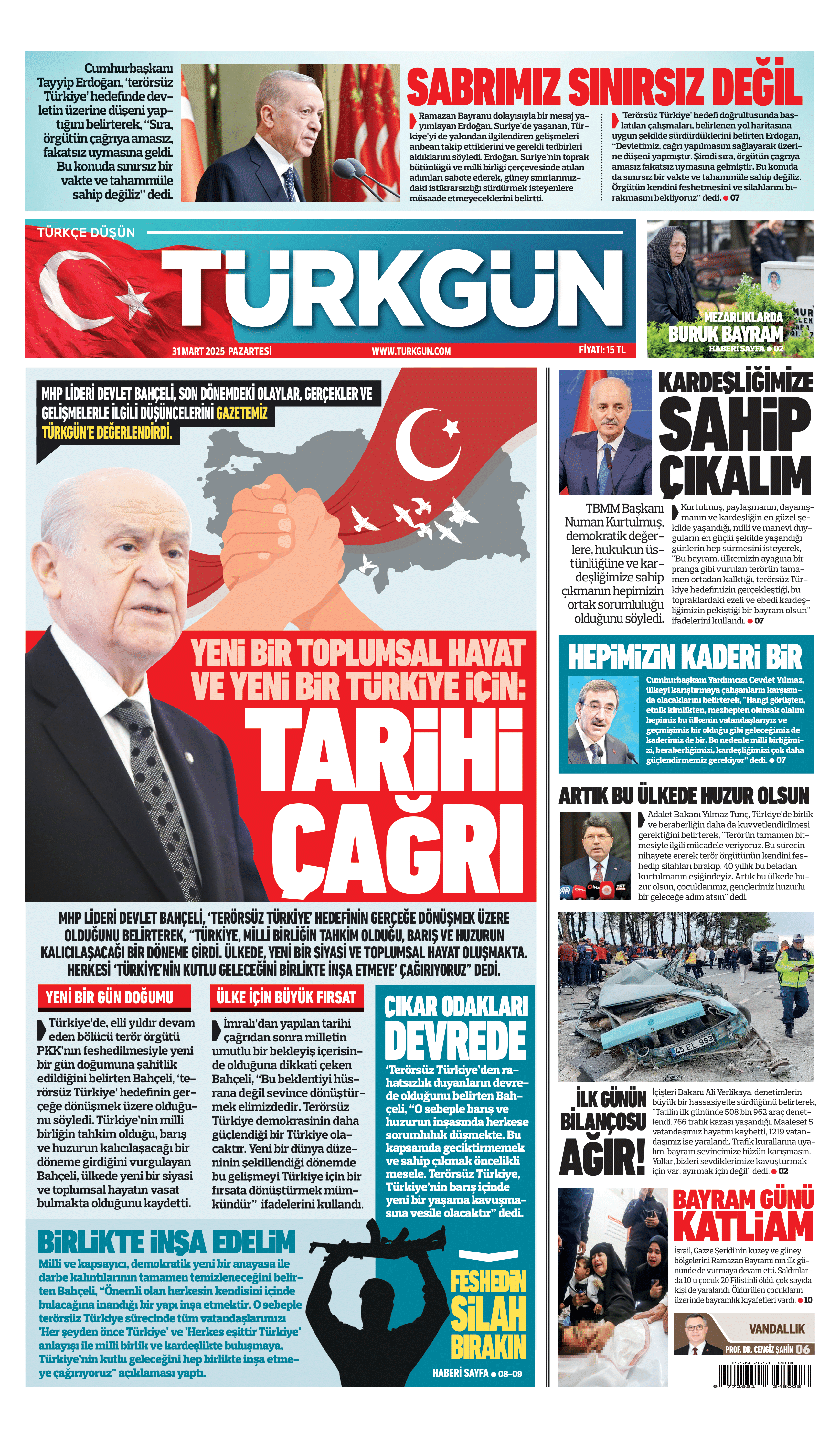 https://www.turkgun.com/Türkgün Gazetesi 31 Mart 2025