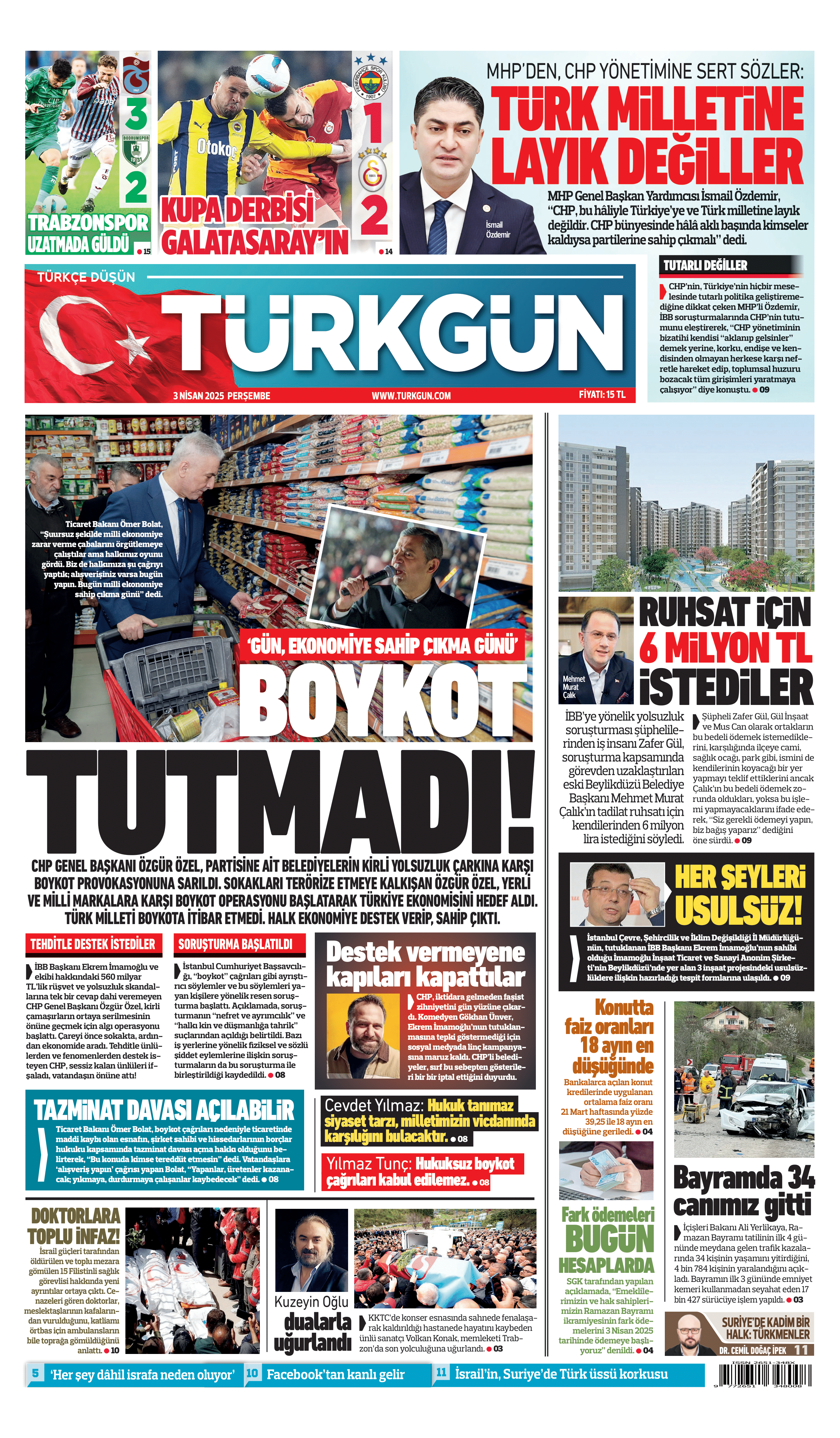 https://www.turkgun.com/Türkgün Gazetesi 3 Nisan 2025