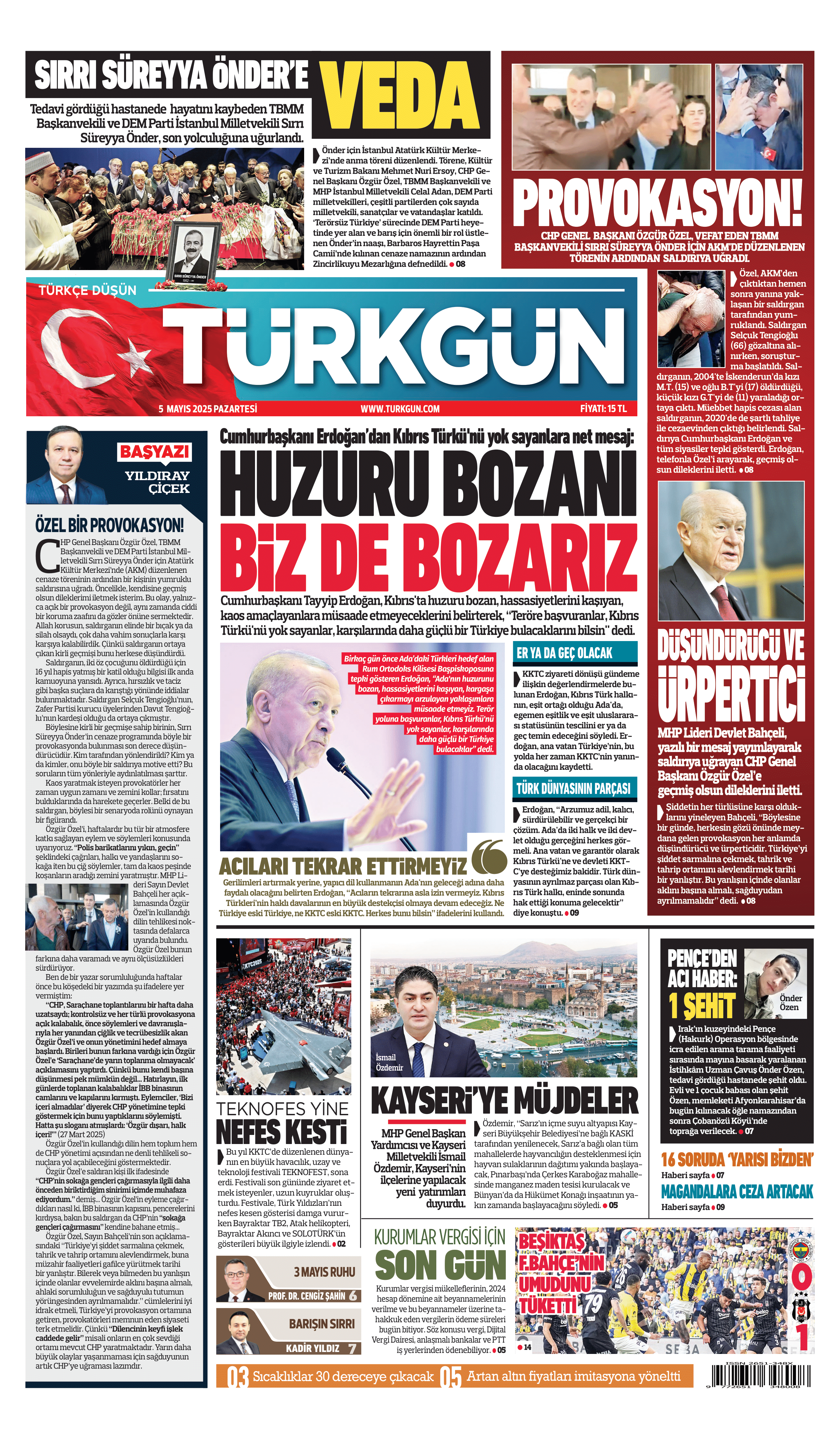 https://www.turkgun.com/Türkgün Gazetesi 5 Mayıs 2025