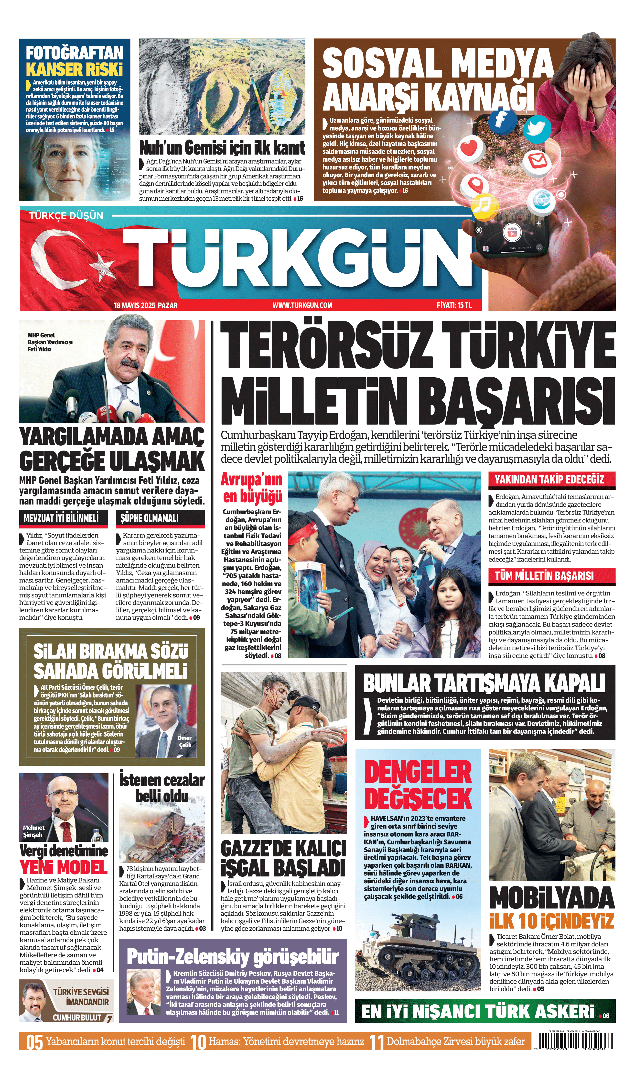 https://www.turkgun.com/Türkgün Gazetesi 18 Mayıs 2025