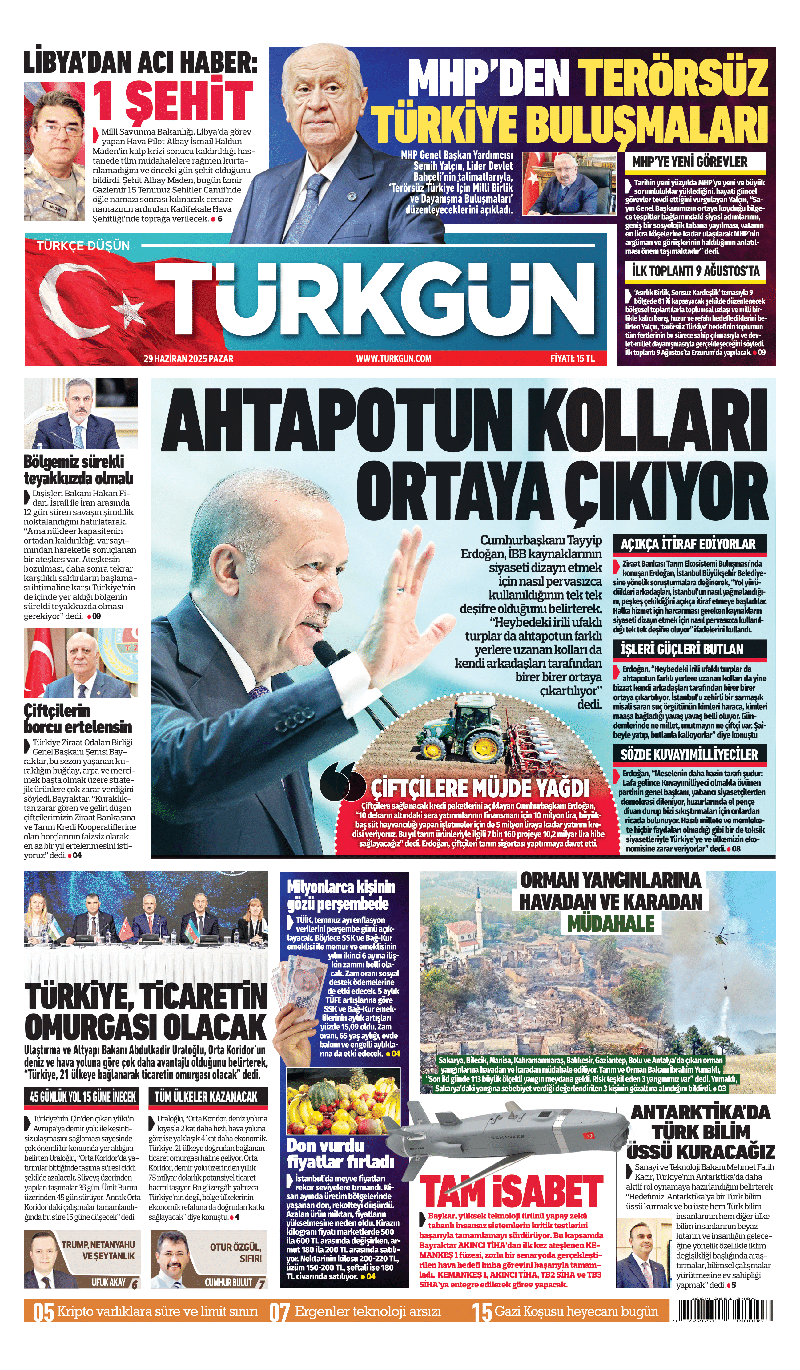 https://www.turkgun.com/Türkgün Gazetesi 29 Haziran 2025