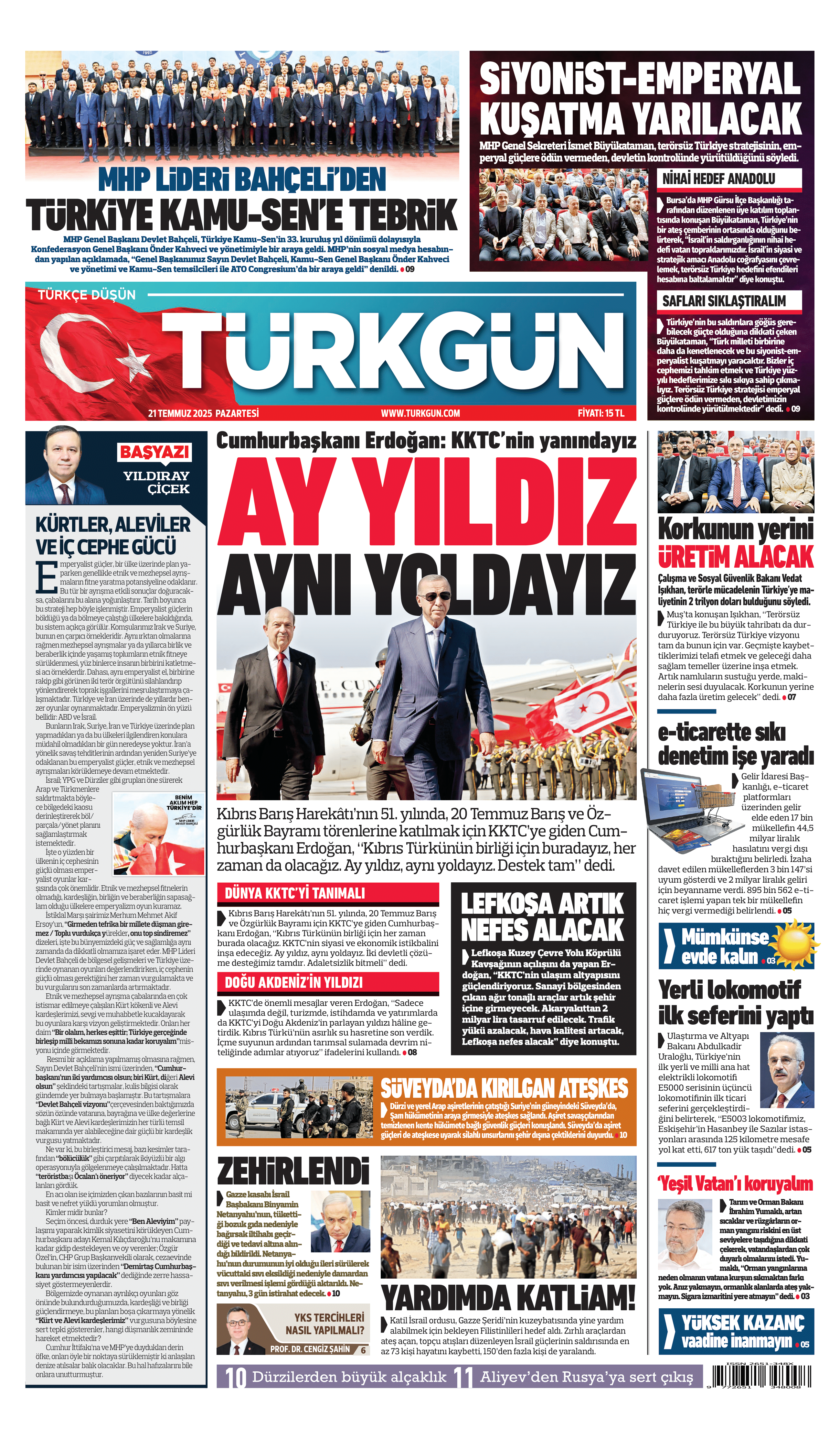 https://www.turkgun.com/Türkgün Gazetesi 21 Temmuz 2025