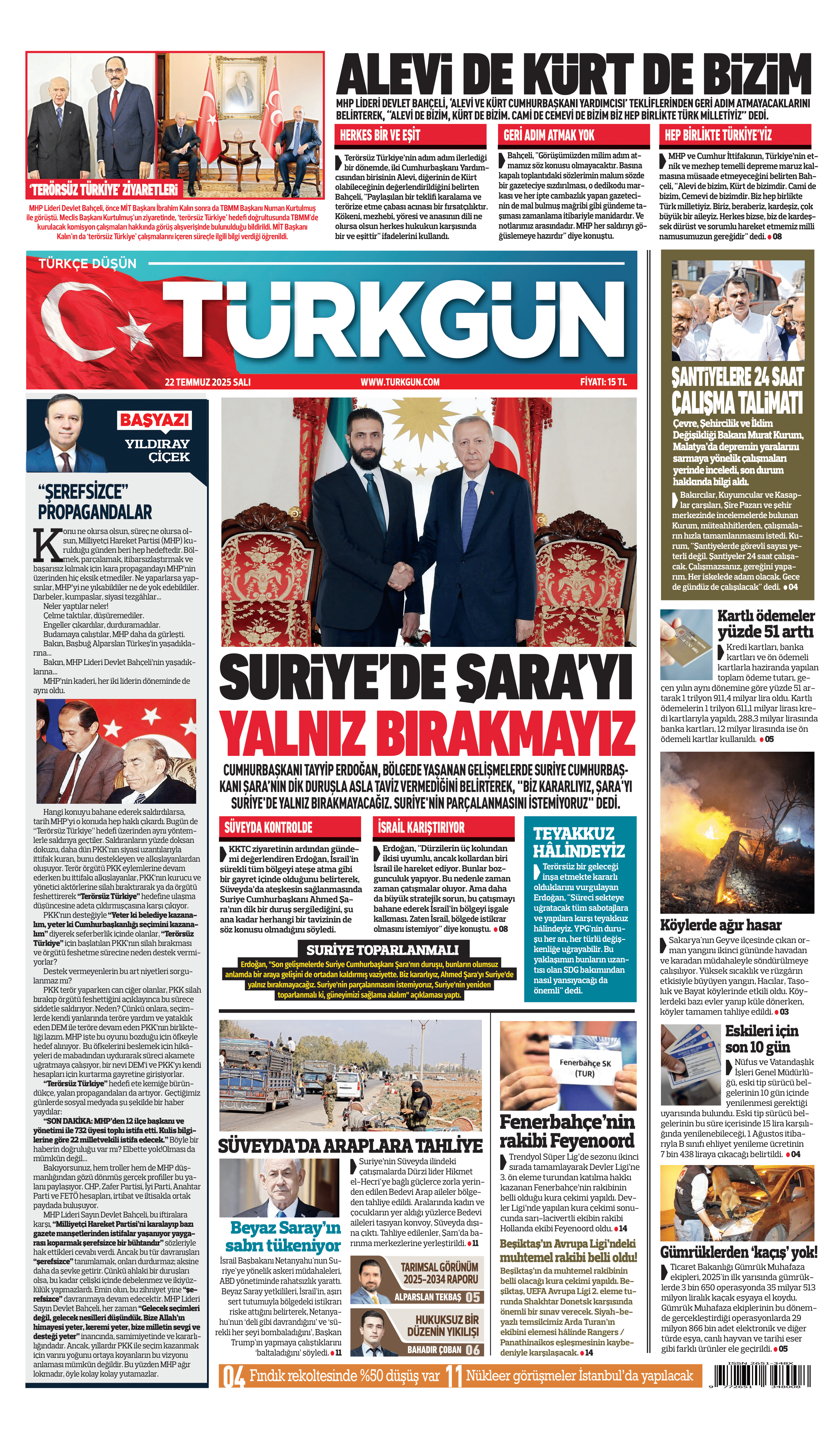 https://www.turkgun.com/Türkgün Gazetesi 22 Temmuz 2025