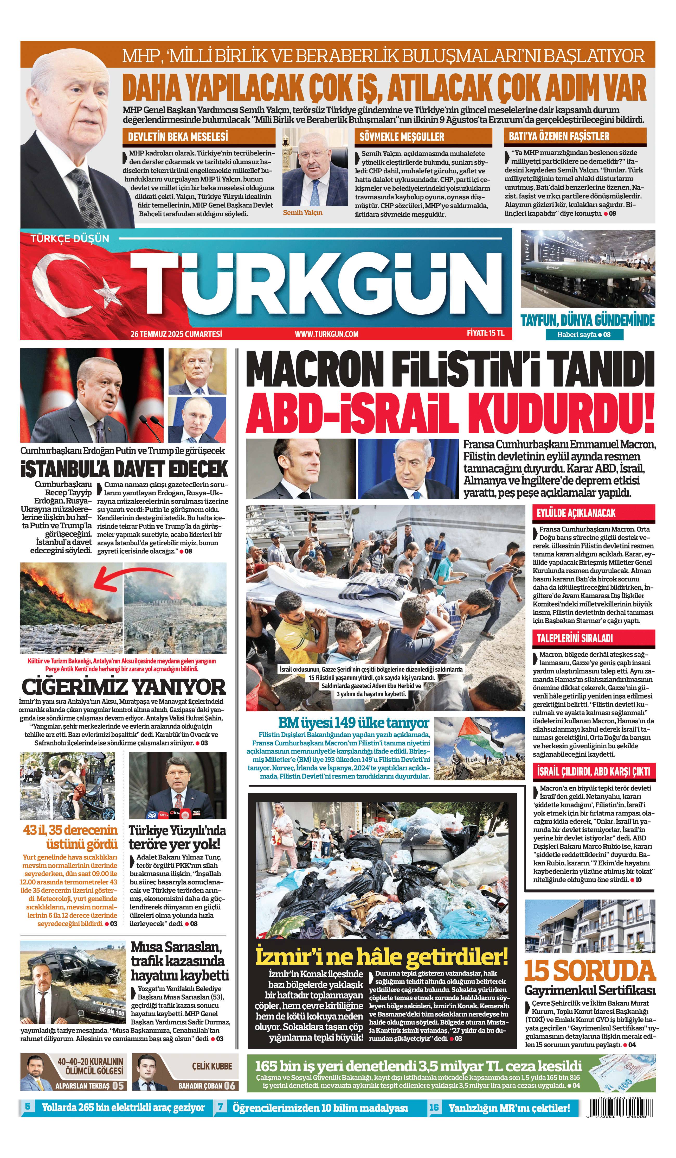 https://www.turkgun.com/Türkgün Gazetesi 26 Temmuz 2025