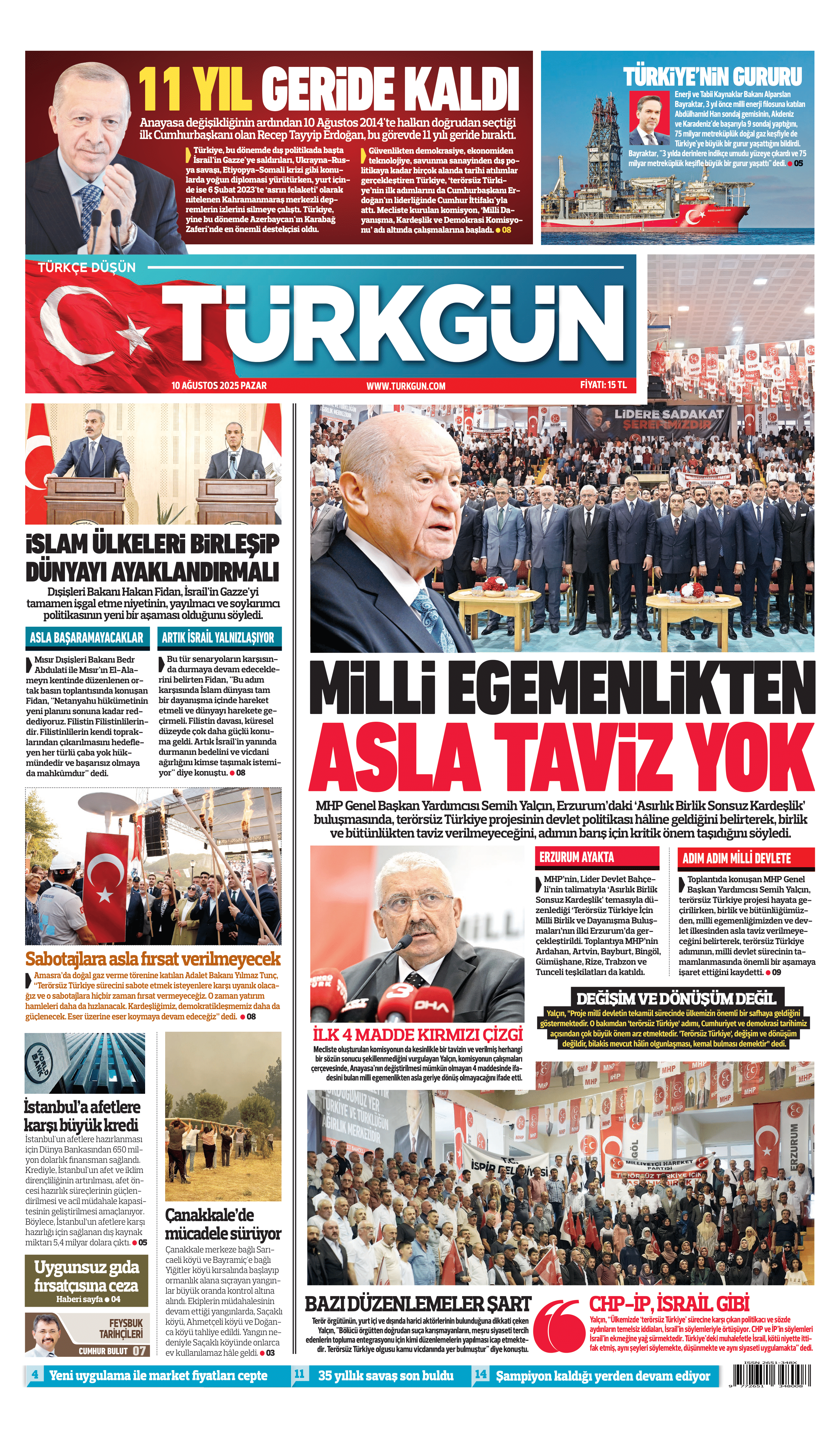 https://www.turkgun.com/Türkgün Gazetesi 10 Ağustos 2025