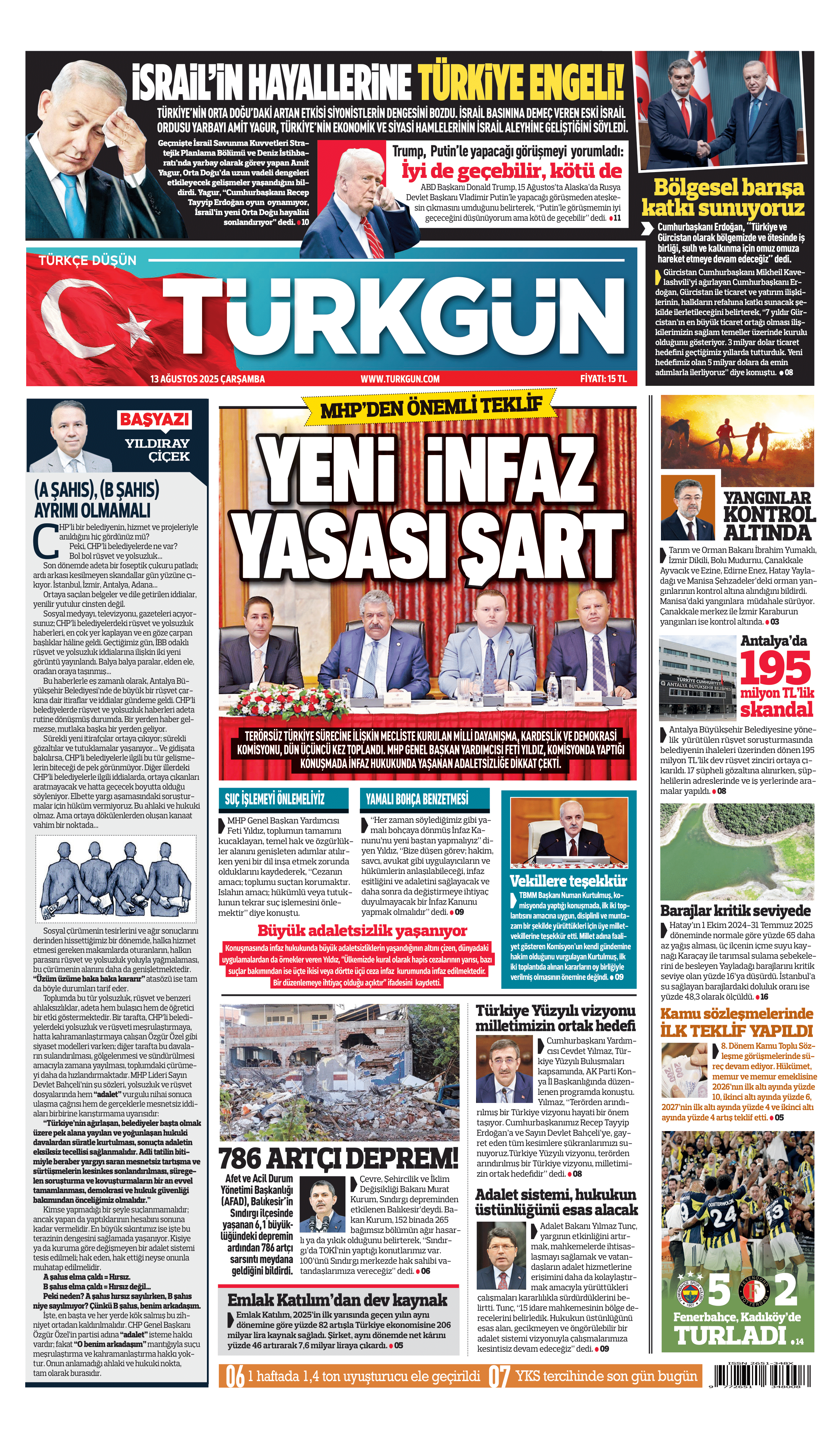 https://www.turkgun.com/Türkgün Gazetesi 13 Ağustos 2025