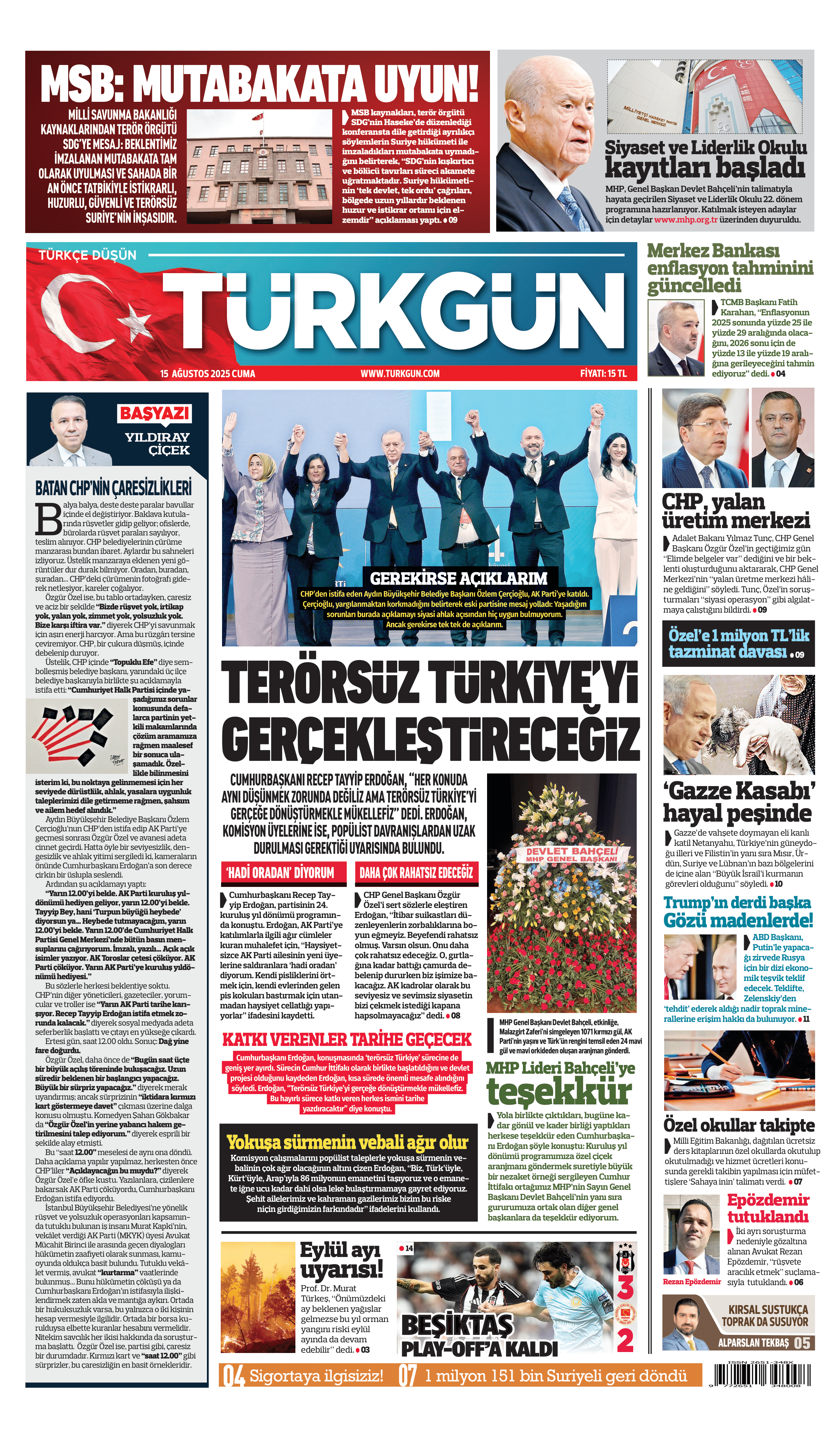 https://www.turkgun.com/Türkgün Gazetesi 15 Ağustos 2025